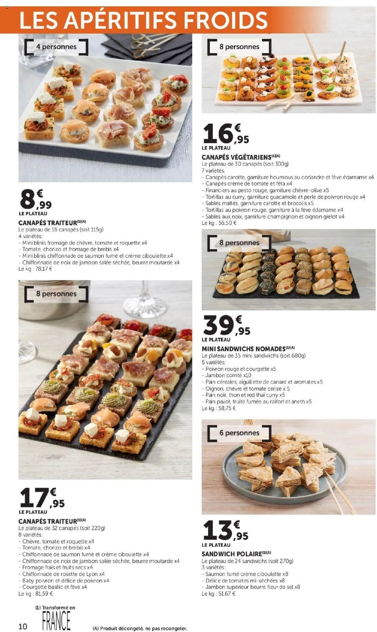 {H1} | Page: 10 | Produits: Curry, Fromage, Carotte, Crème