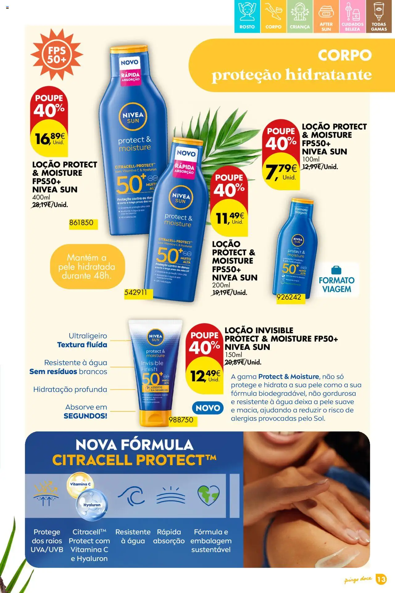 Pingo Doce - Folheto Solares │ válido de 01.04.2025 | Página: 13 | Produtos: Agua, Vitamina c