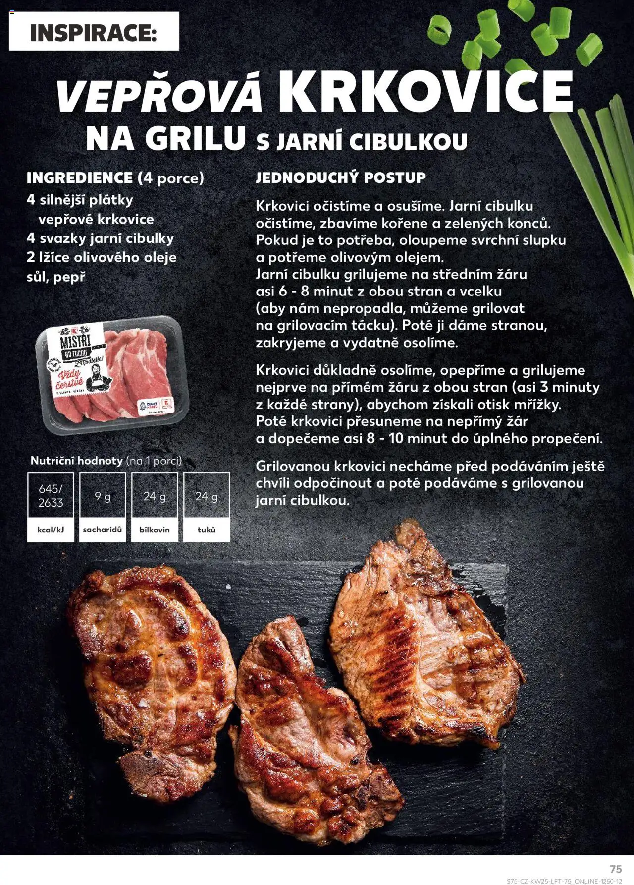 Kaufland leták od 18.06.2025 | Strana: 75 | Produkty: Oleje, Lžíce, Krkovice, Vepřová krkovice