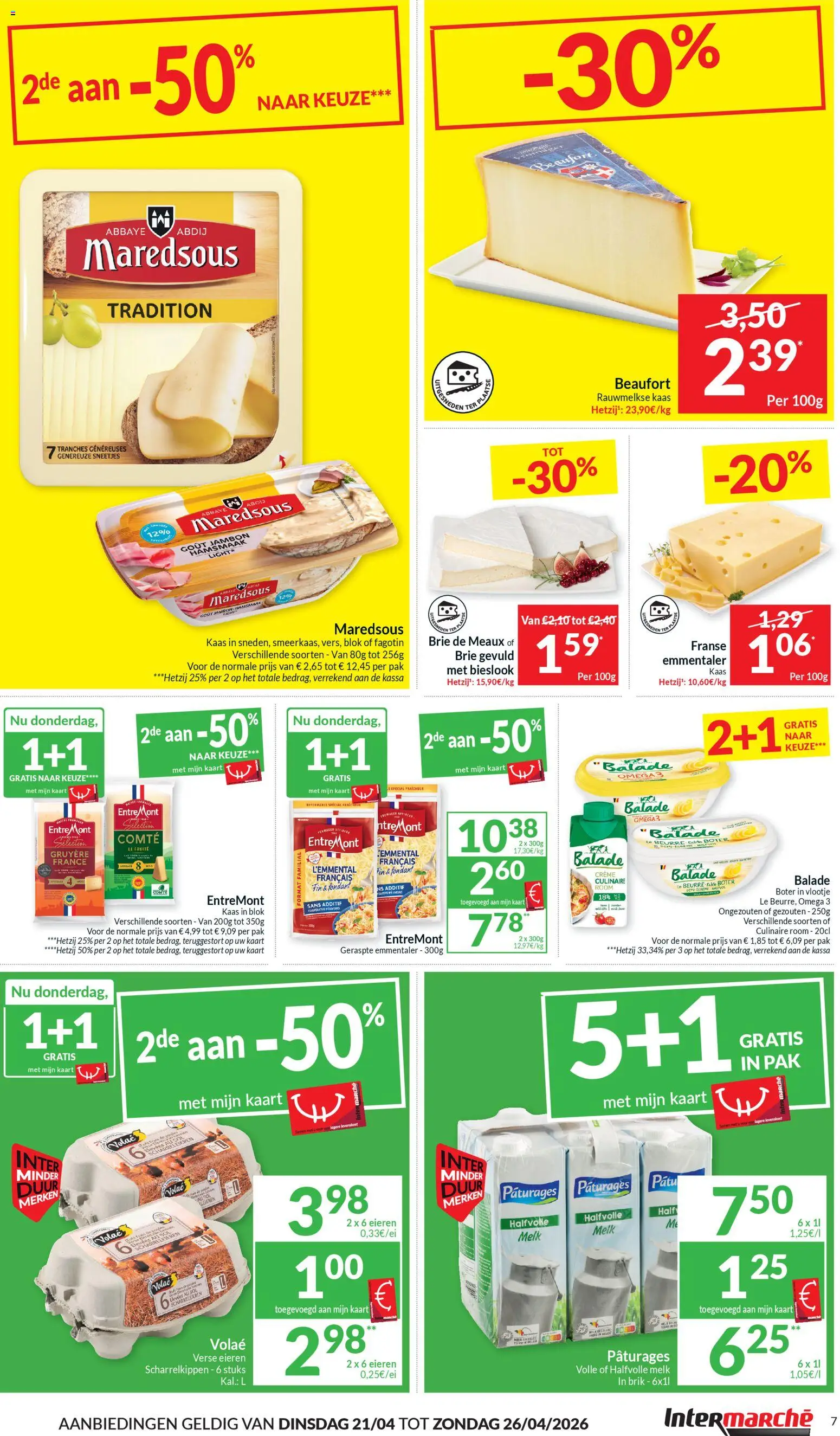 {H1} | Pagina: 7 | Producten: Brie, Gruyère, Kaas, Eieren