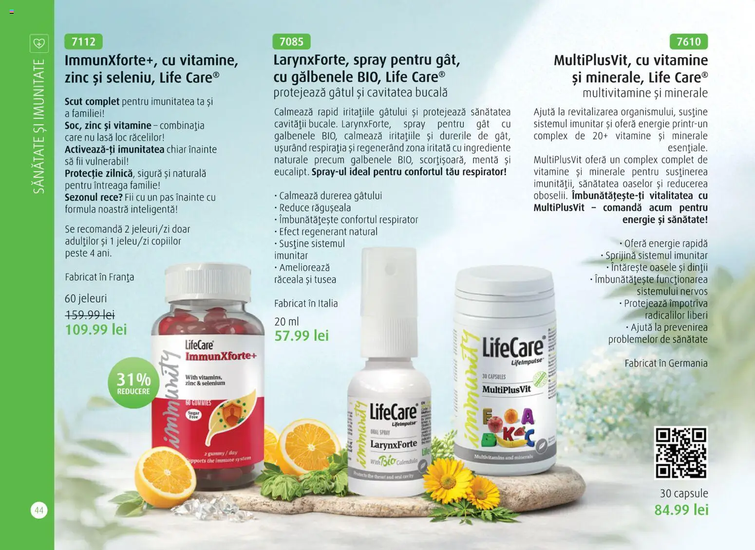 Noul catalog Life Care – valabil de la 01.04.2026 | Pagină: 46 | Produse: Şerit ödül, Pește, Jeleuri