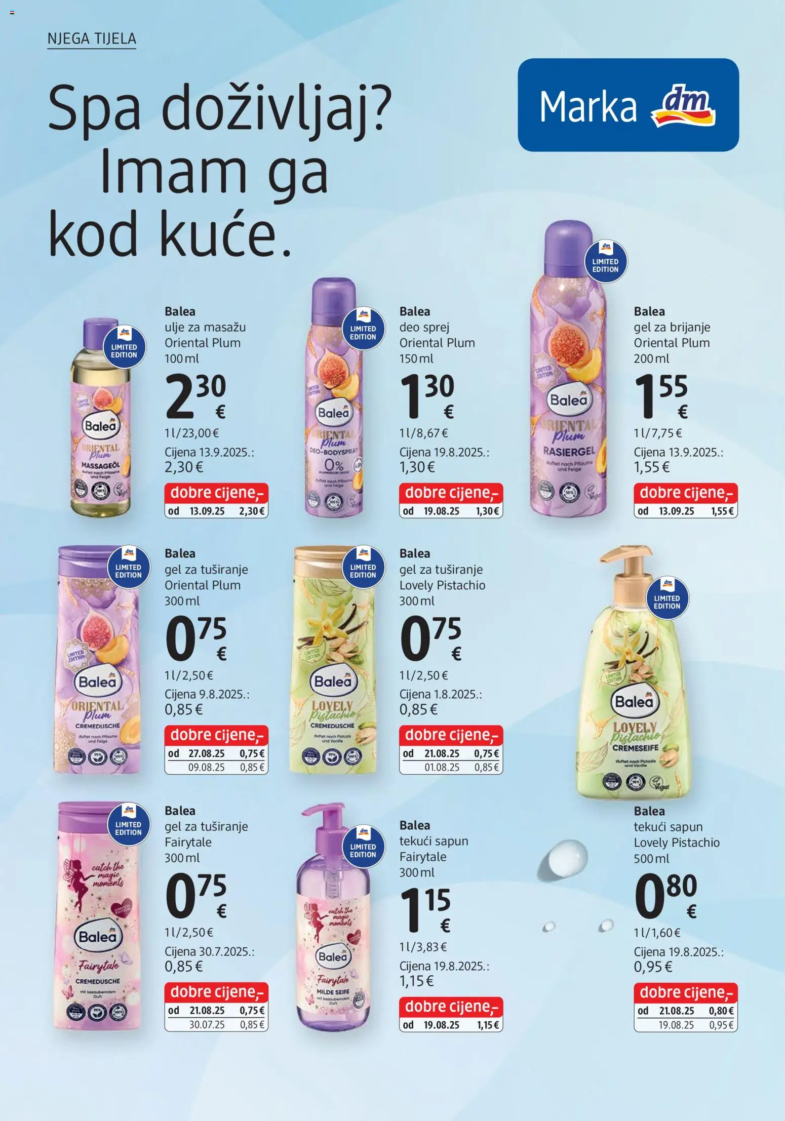 DM katalog | vrijedi od 03.11.2025 | Stranica: 12 | Proizvodi: Gel za brijanje, Ulje, Sapun, Gel za tuširanje