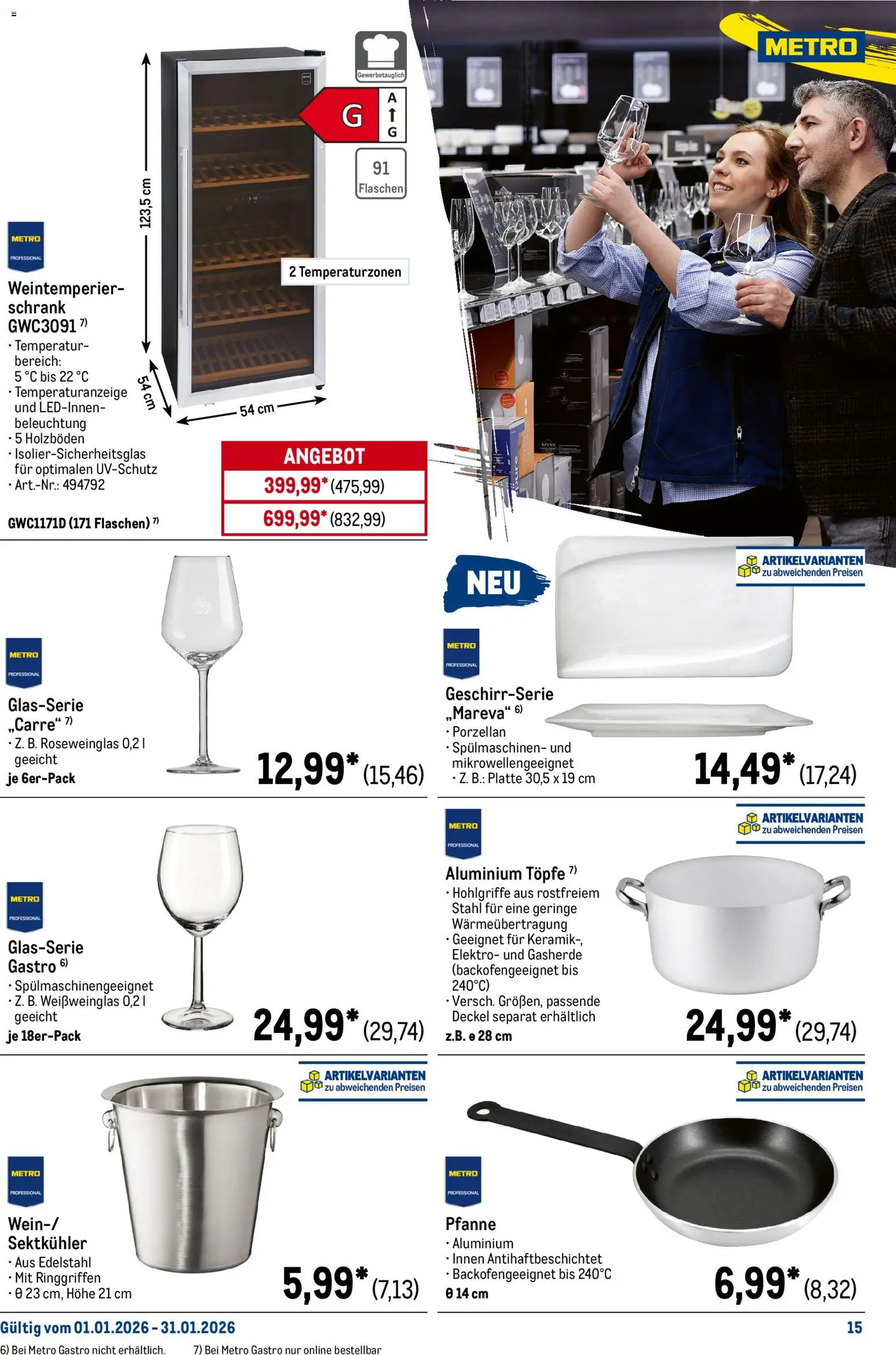 Metro  Monats-Menü – gültig ab 01.01.2026 | Seite: 15