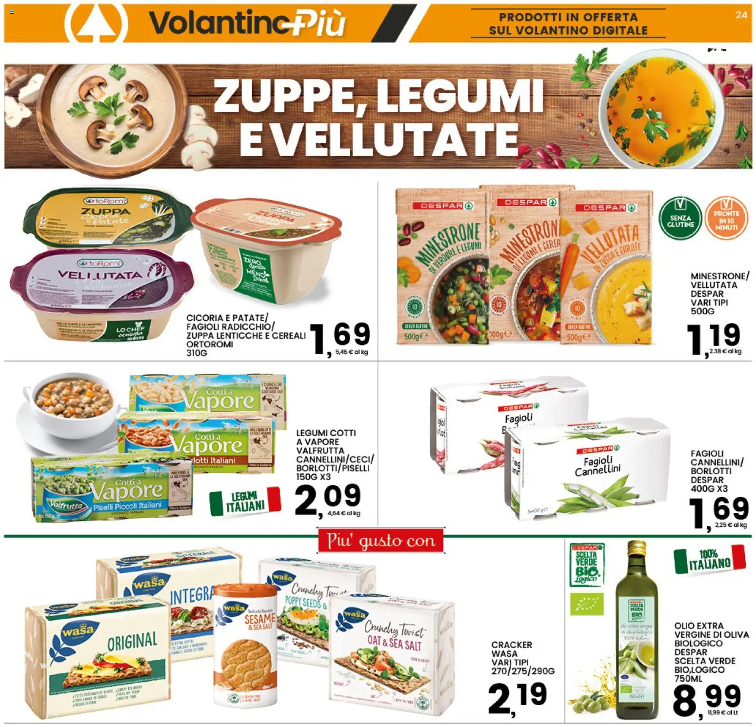 Volantino Interspar del 20.01.2026 | Pagina: 25 | Prodotti: Minestrone, Legumi, Verdure, Olio