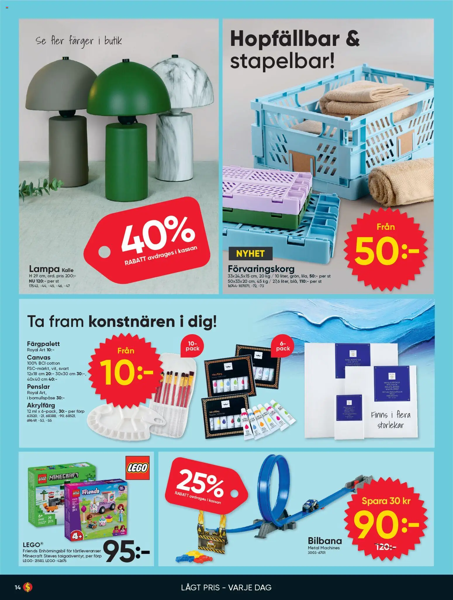 Dollar Store reklamblad aktuell från 23.02.2026 | Sida: 14 | Produkter: Lampa