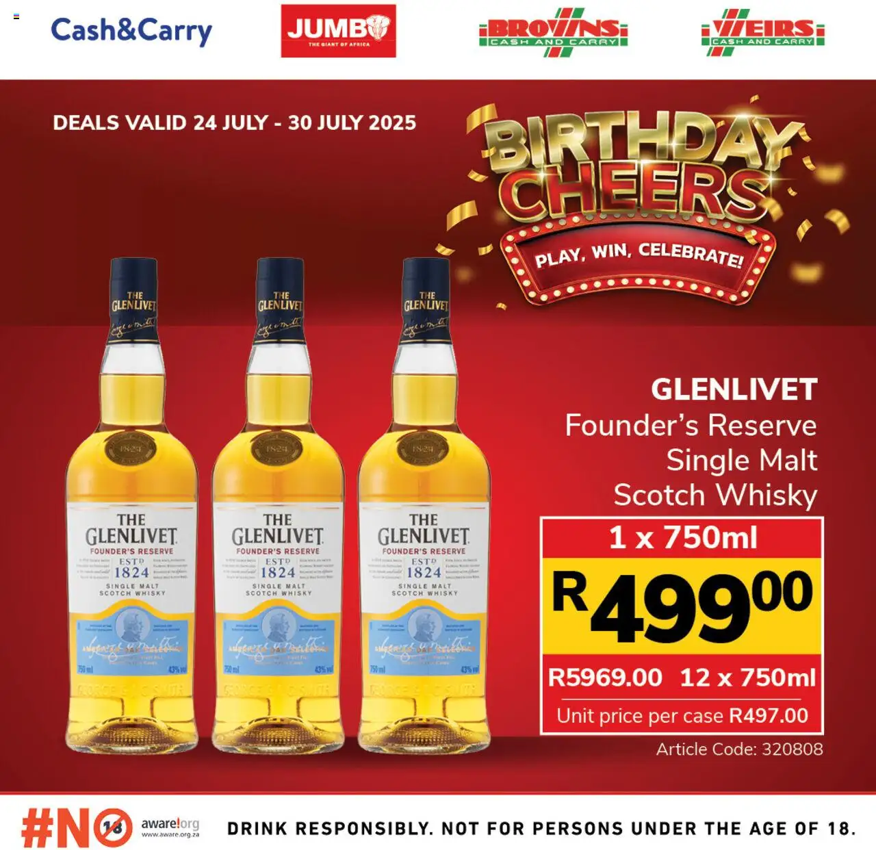 Jumbo Birthday Cheers Specials │ valid from 24.07.2025 | Page: 1 | Products: Case
