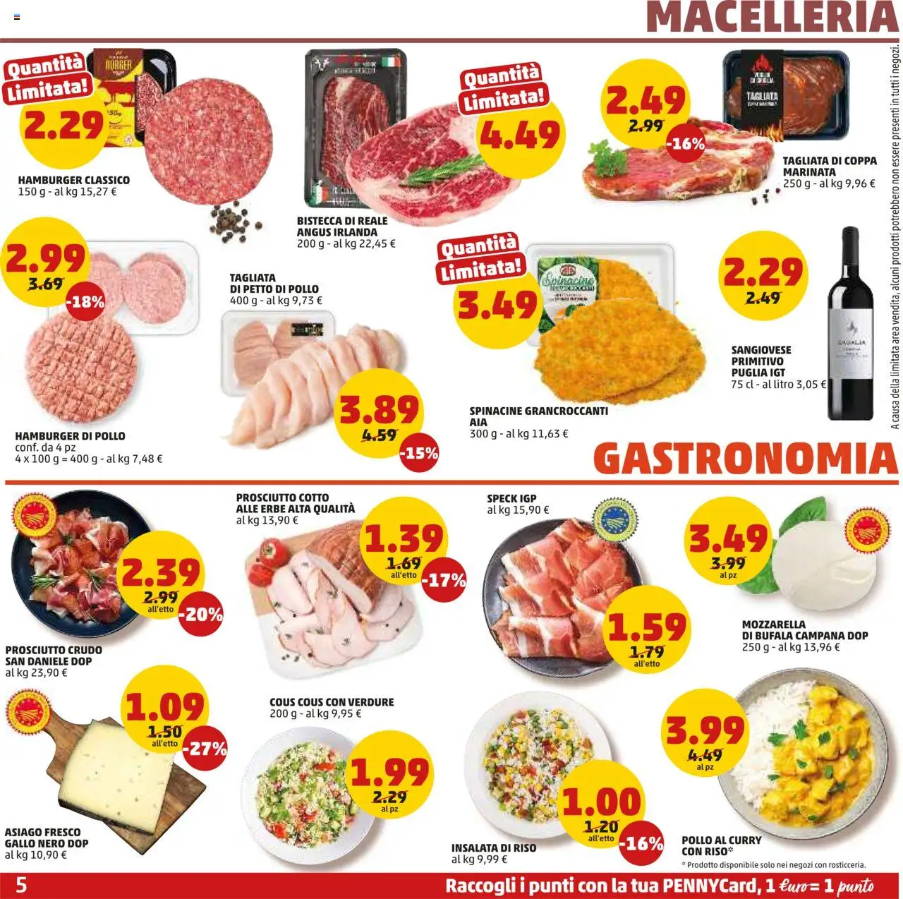 Volantino PENNY del 05.06.2025 | Pagina: 5 | Prodotti: Prosciutto Cotto, Insalata, Verdure, Insalata di riso
