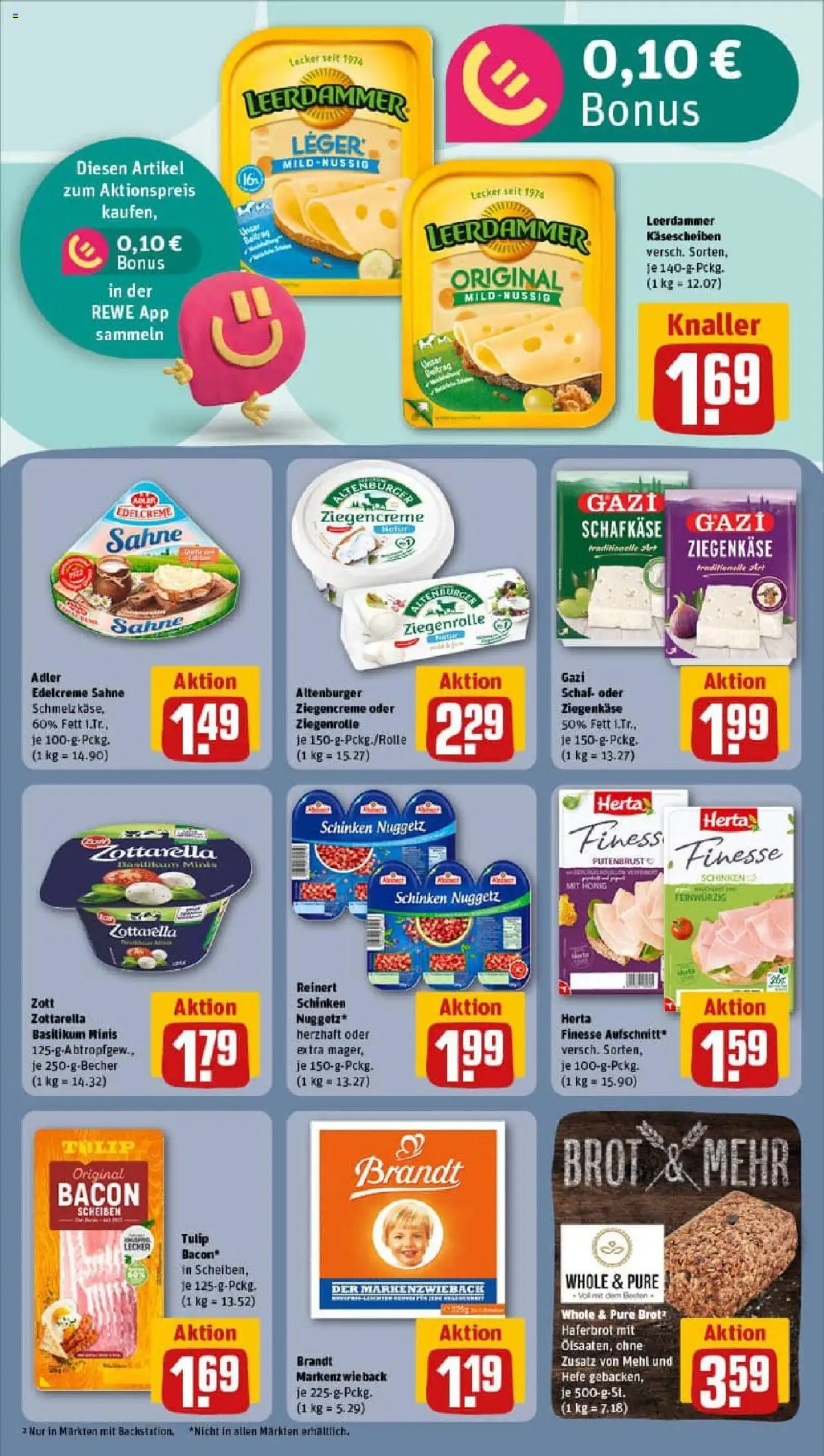 Rewe prospekt Dillingen	 – gültig ab 21.09.2025 | Seite: 14 | Produkte: Mehl, Ziegenkäse, Leerdammer, Herta finesse