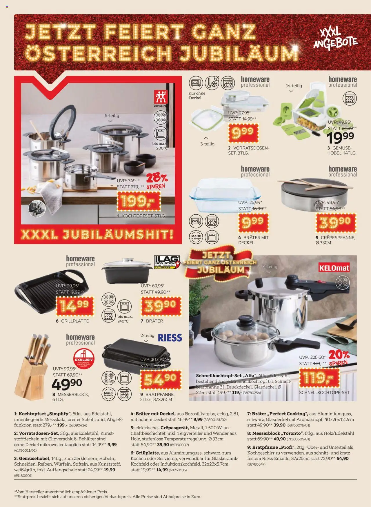 XXXLutz Jubiläum geschenke gültig ab 26.08.2025 | Seite: 18 | Produkte: Gemüse, Kochfeld
