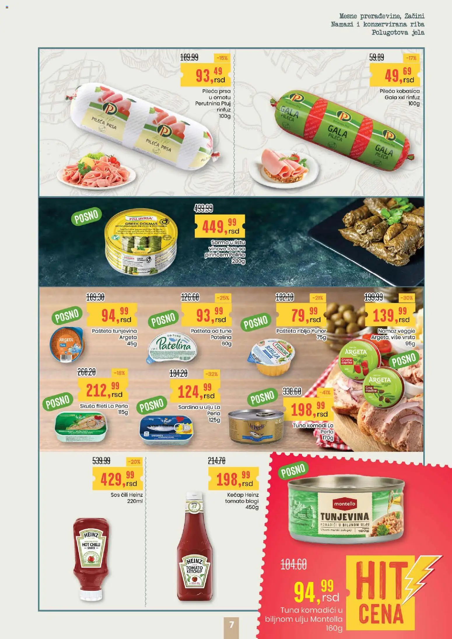 Aroma Market katalog - važi od 05.03.2026 | Strana: 7 | Proizvode: Paprika, Sos, Pašteta, Sardina