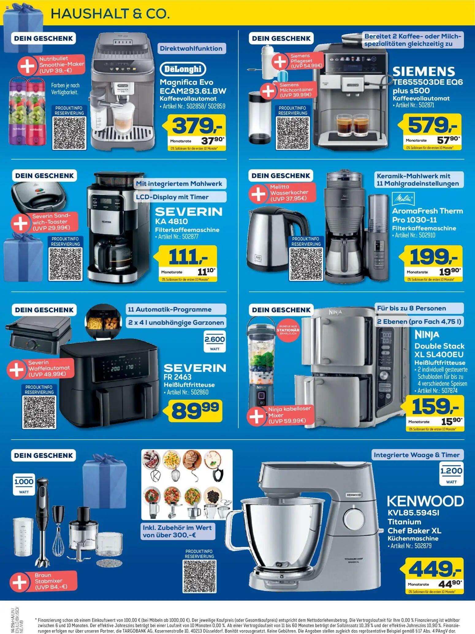 Euronics Prospekt Berlet – gültig ab 26.03.2026 | Seite: 12 | Produkte: Mixer, Kaffee, Kaffeevollautomat, Stabmixer