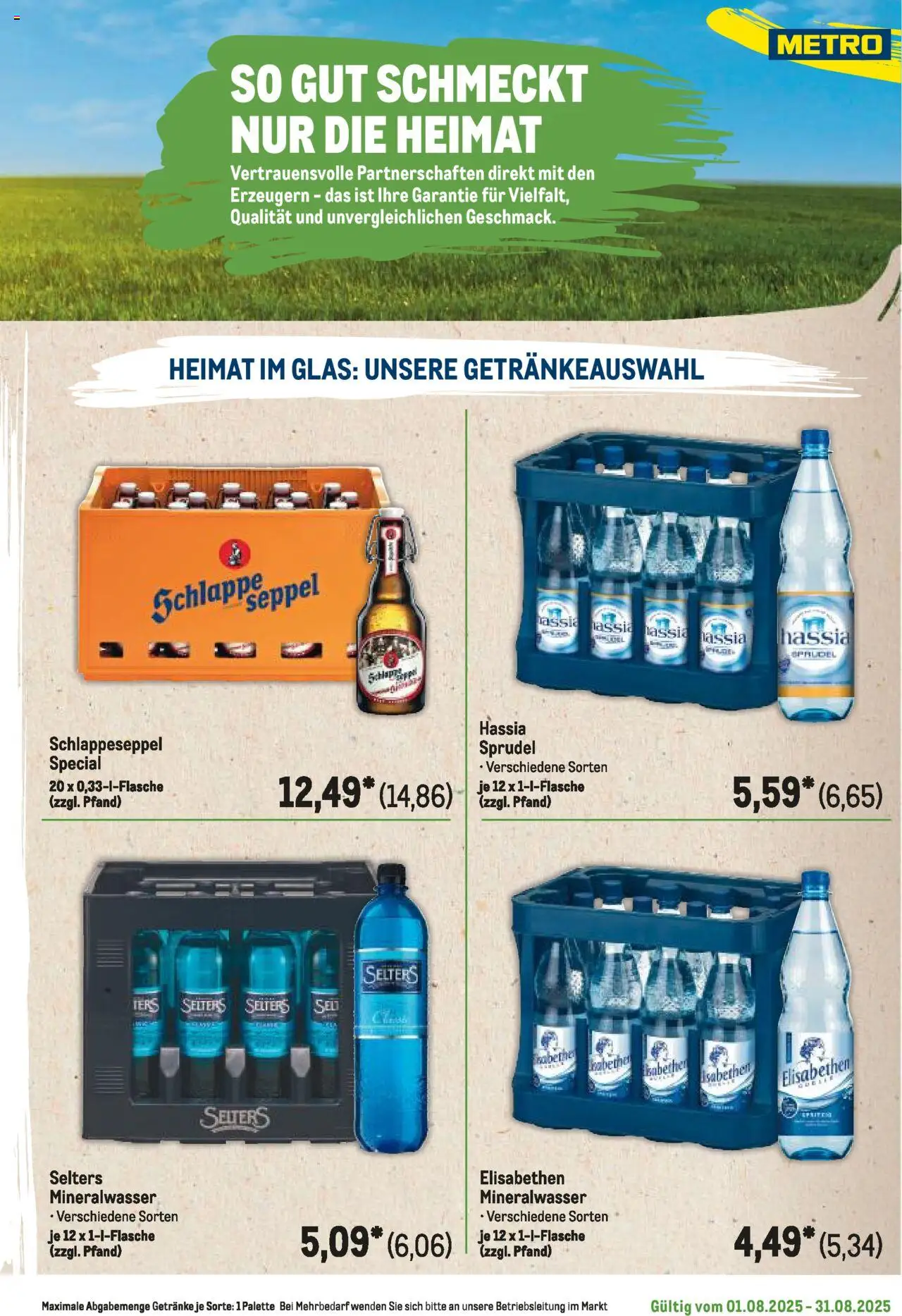 Metro Regionaler Flyer - gültig ab dem 01.08.2025 | Seite: 53 | Produkte: Mineralwasser