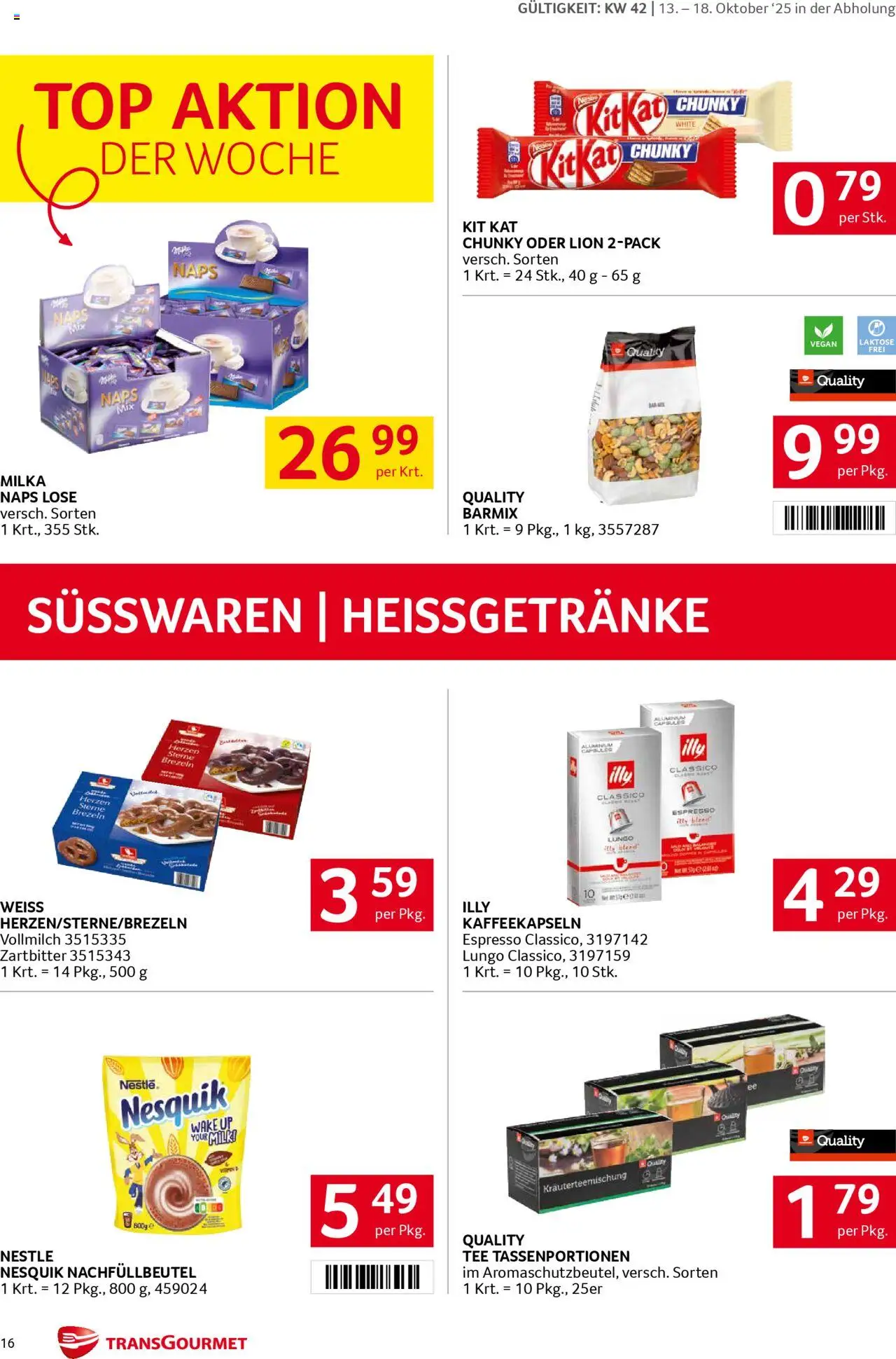 Transgourmet Flugblatt gültig ab 13.10.2025 | Seite: 16 | Produkte: Tee