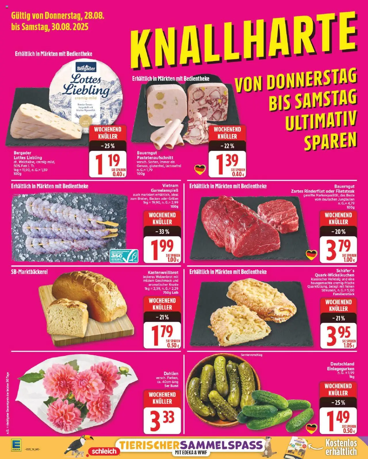 Edeka Prospekt 	 - gültig ab dem 25.08.2025 | Seite: 14 | Produkte: Quark, Rinderfilet, Bauerngut
