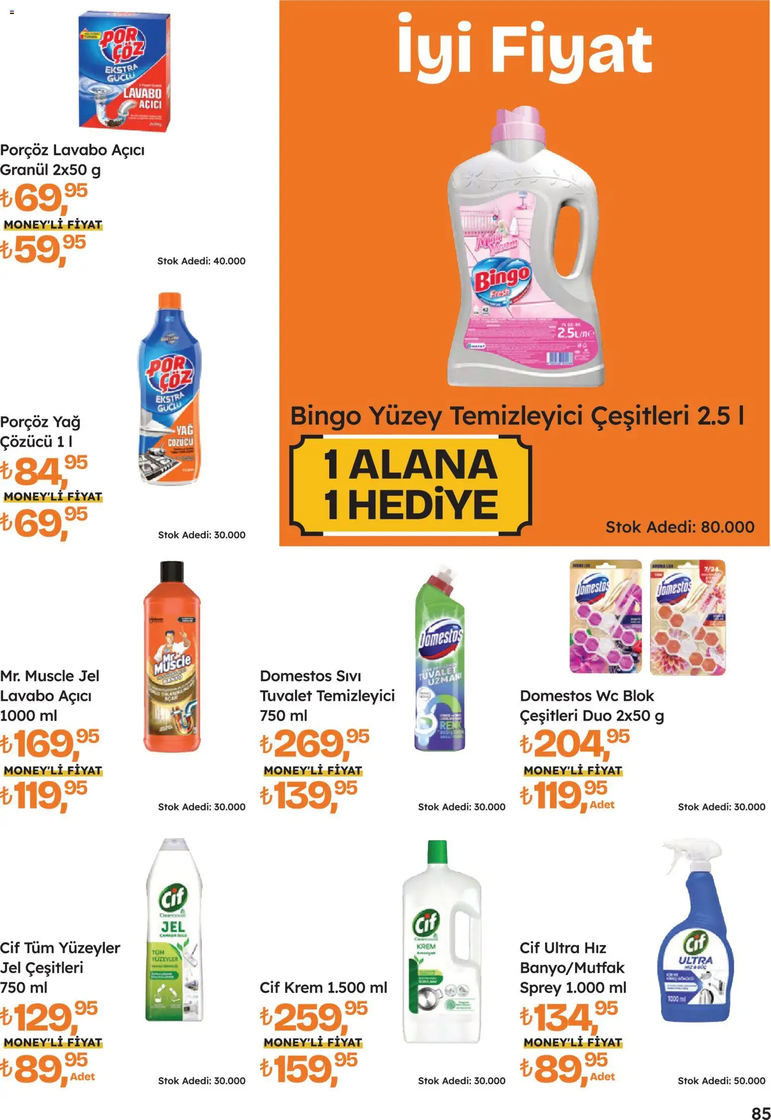 Migros Katalog - 5M Migroskop Dijital - 16.04.2026 tarihinden itibaren geçerlidir | Sayfa: 85 | Ürünler: Lavabo, Yağ, Yüzey temizleyici, Lavabo açıcı