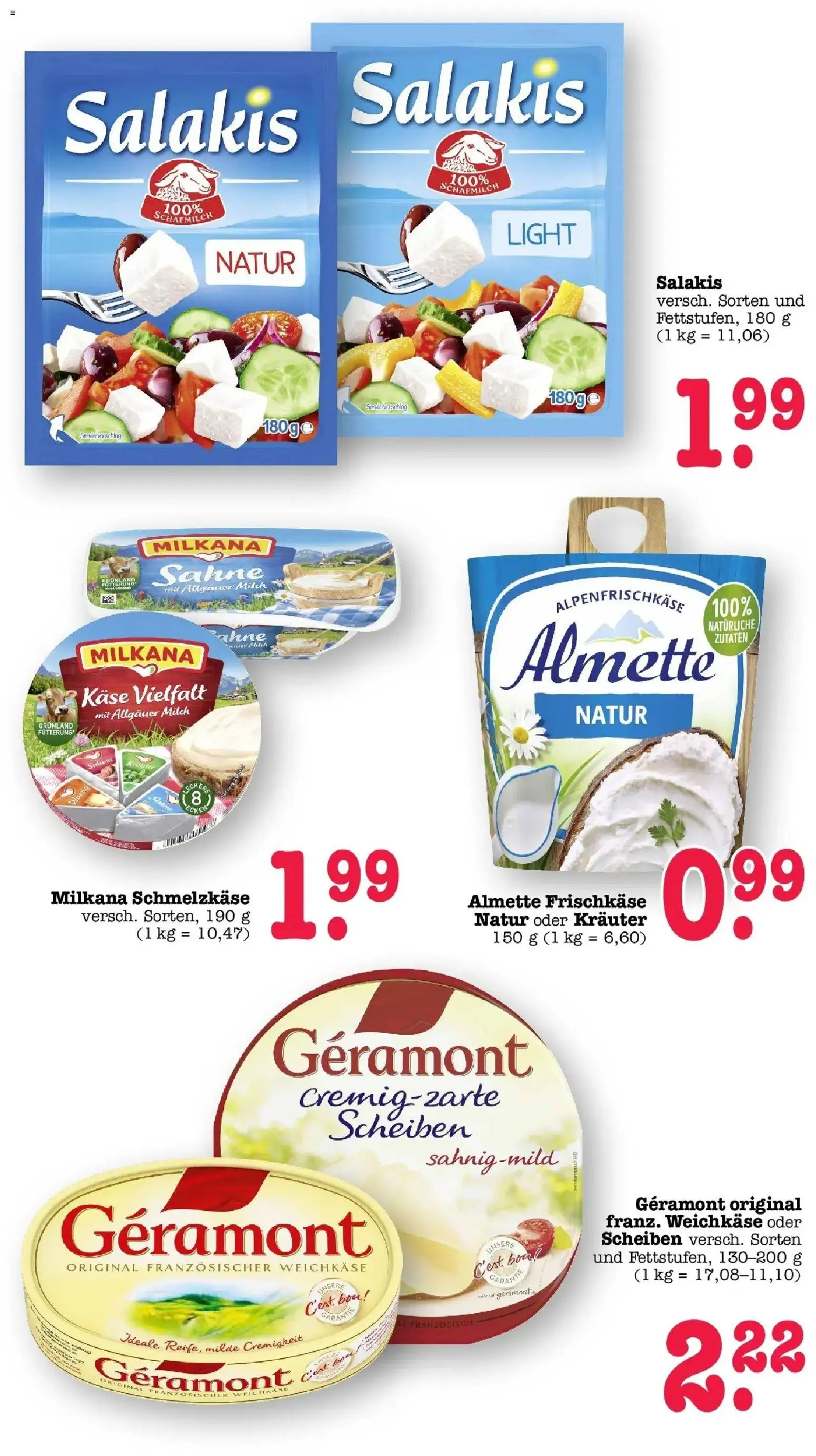 E center Prospekt Mainz-Weisenau	 – gültig ab 12.04.2026 | Seite: 34 | Produkte: Geramont, Milch, Käse, Sahne