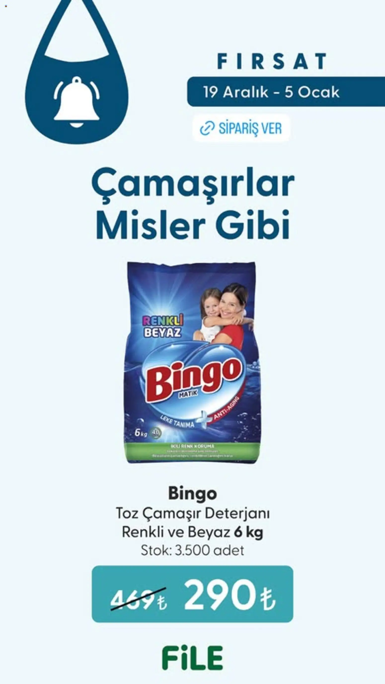 File Market Katalog - 19.12.2025 tarihinden itibaren geçerlidir | Sayfa: 1 | Ürünler: Çamaşır deterjanı, Ocak