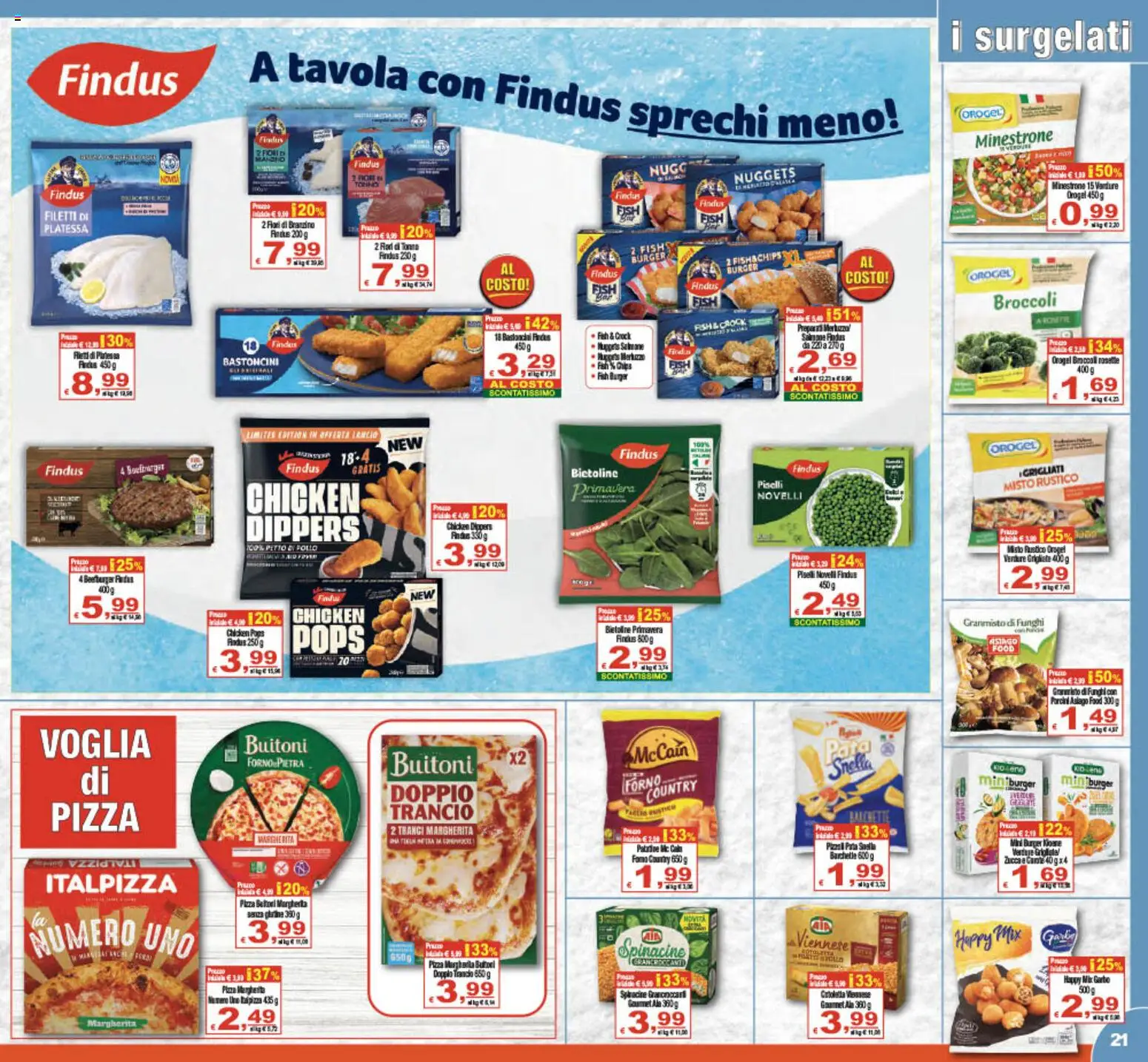 Volantino CTS del 17.04.2026 | Pagina: 21 | Prodotti: Nuggets, Verdure, Carote, Zucca