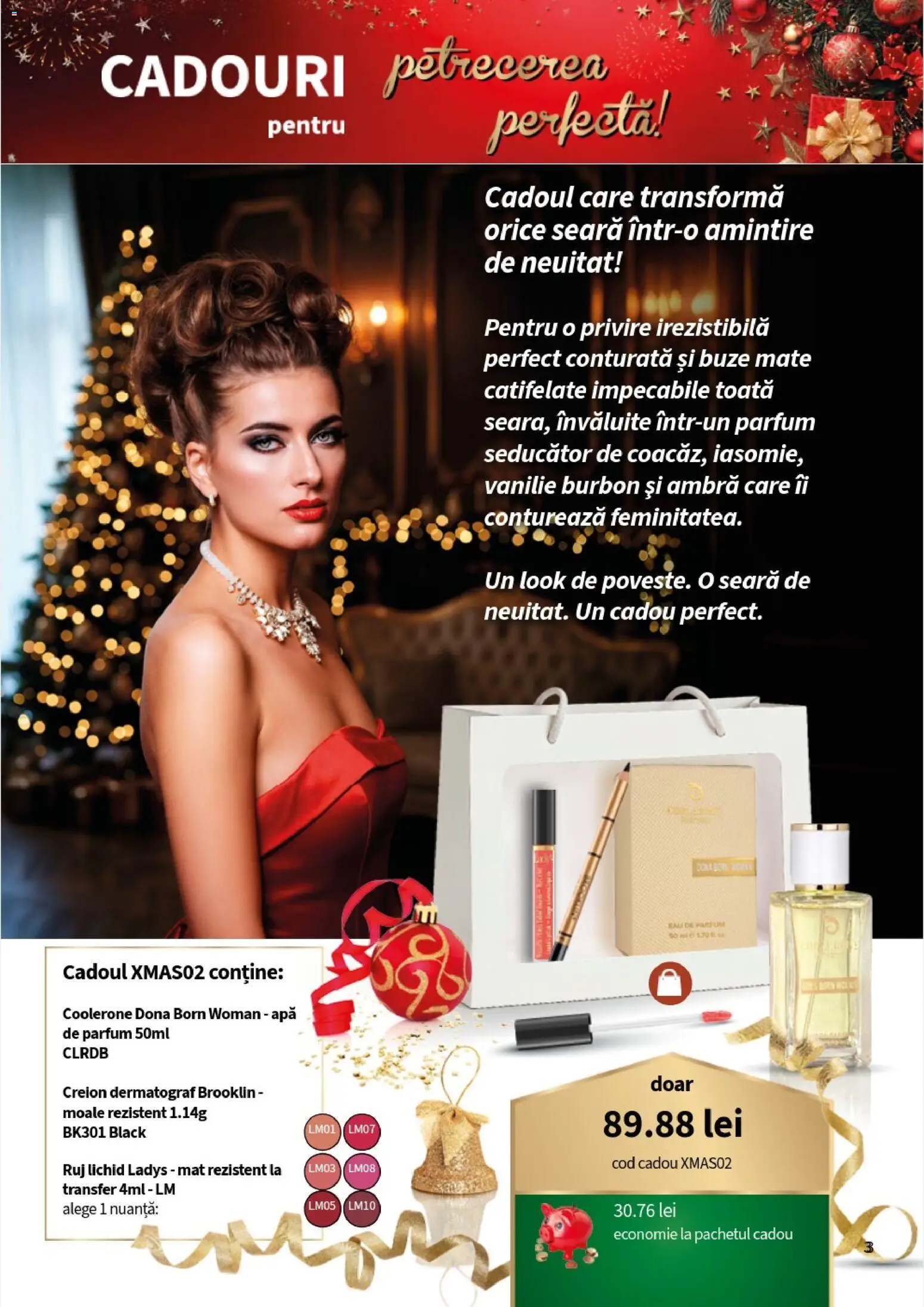 Noul catalog Lady’s – valabil de la 10.11.2025 | Pagină: 5 | Produse: Apă de parfum, Borș, Ruj, Apă