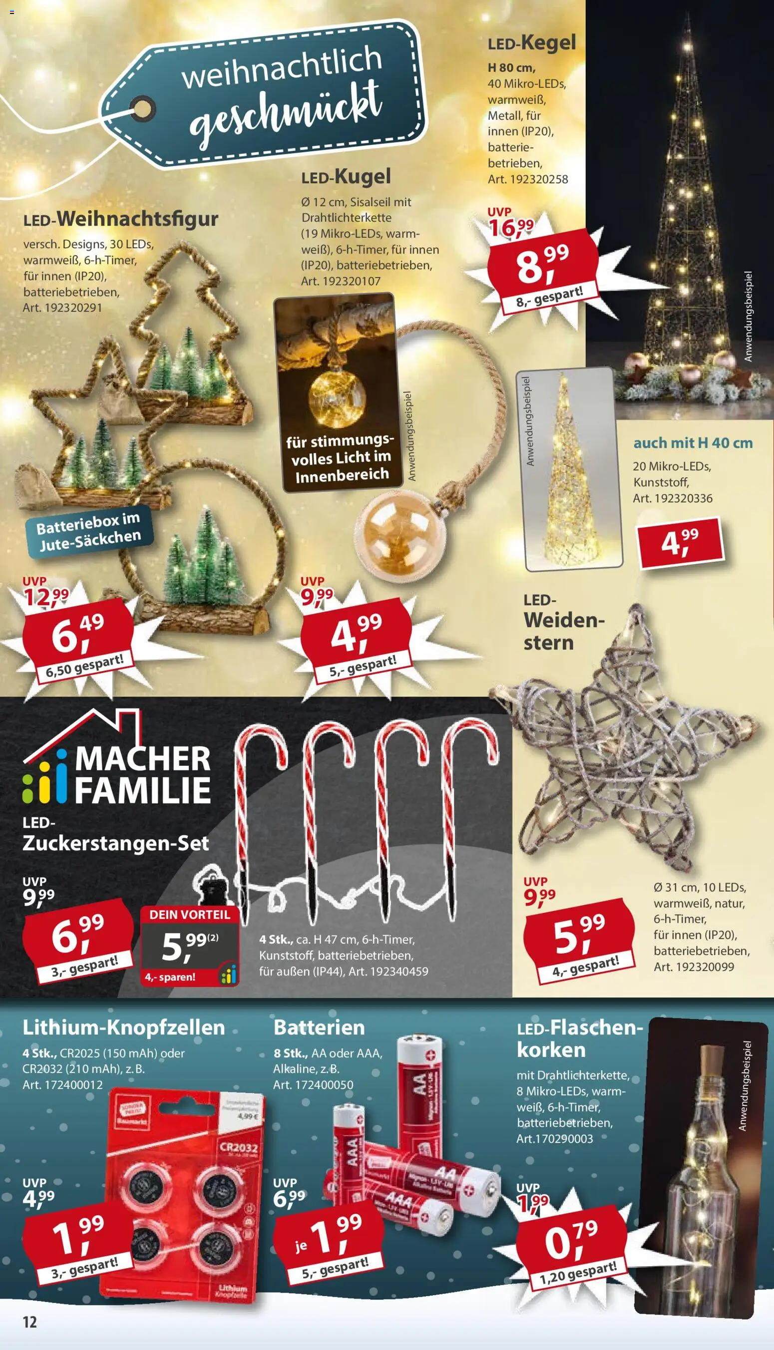 Sonderpreis Baumarkt Prospekt 	 – gültig ab 01.11.2025 | Seite: 12 | Produkte: Batterien, Batterie