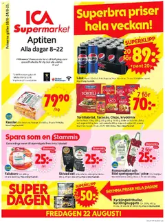 ICA Supermarket - erbjudanden - Förhandsvisning av reklamblad från butik ICA Supermarket aktuell från 18.08.2025