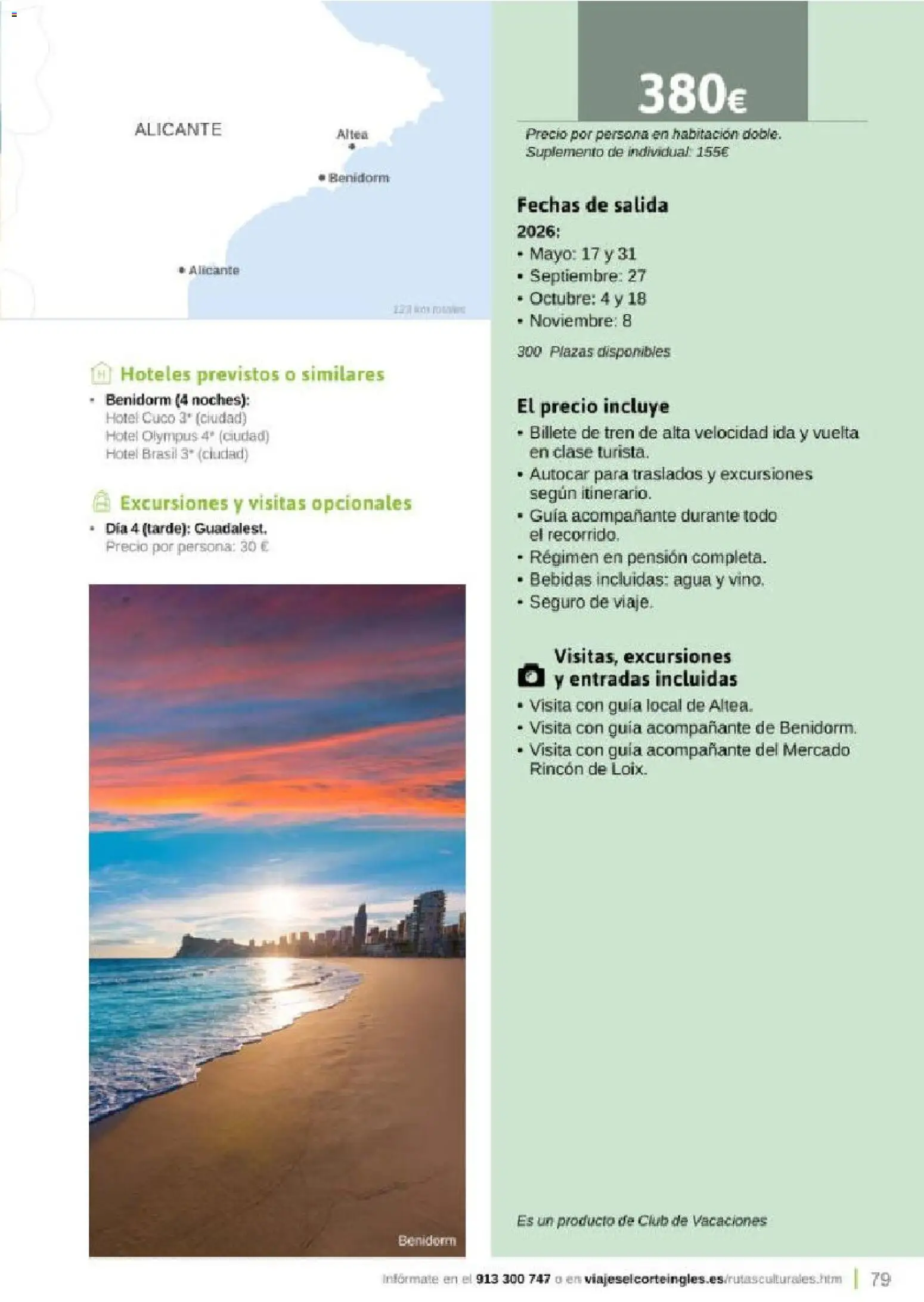 Viajes El Corte Inglés Rutas Culturales de la Comunidad de Madrid │ válido desde el 01.04.2026 | Página: 79