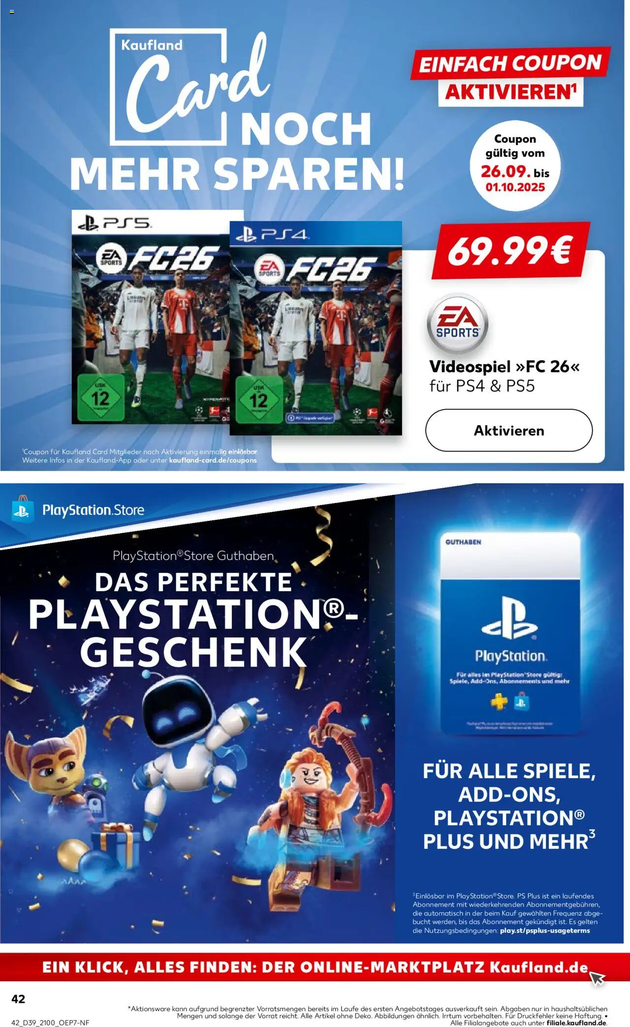 Kaufland Prospekt 	 – gültig ab 25.09.2025 | Seite: 42 | Produkte: Playstation, Video