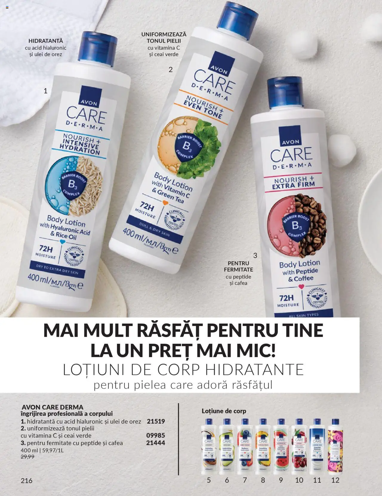 Noul catalog Avon – valabil de la 01.10.2025 | Pagină: 218 | Produse: Body, Ulei, Cafea, Orez