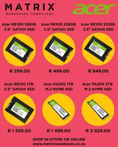 Matrix Warehouse specials catalogue – valid from 19.11.2025