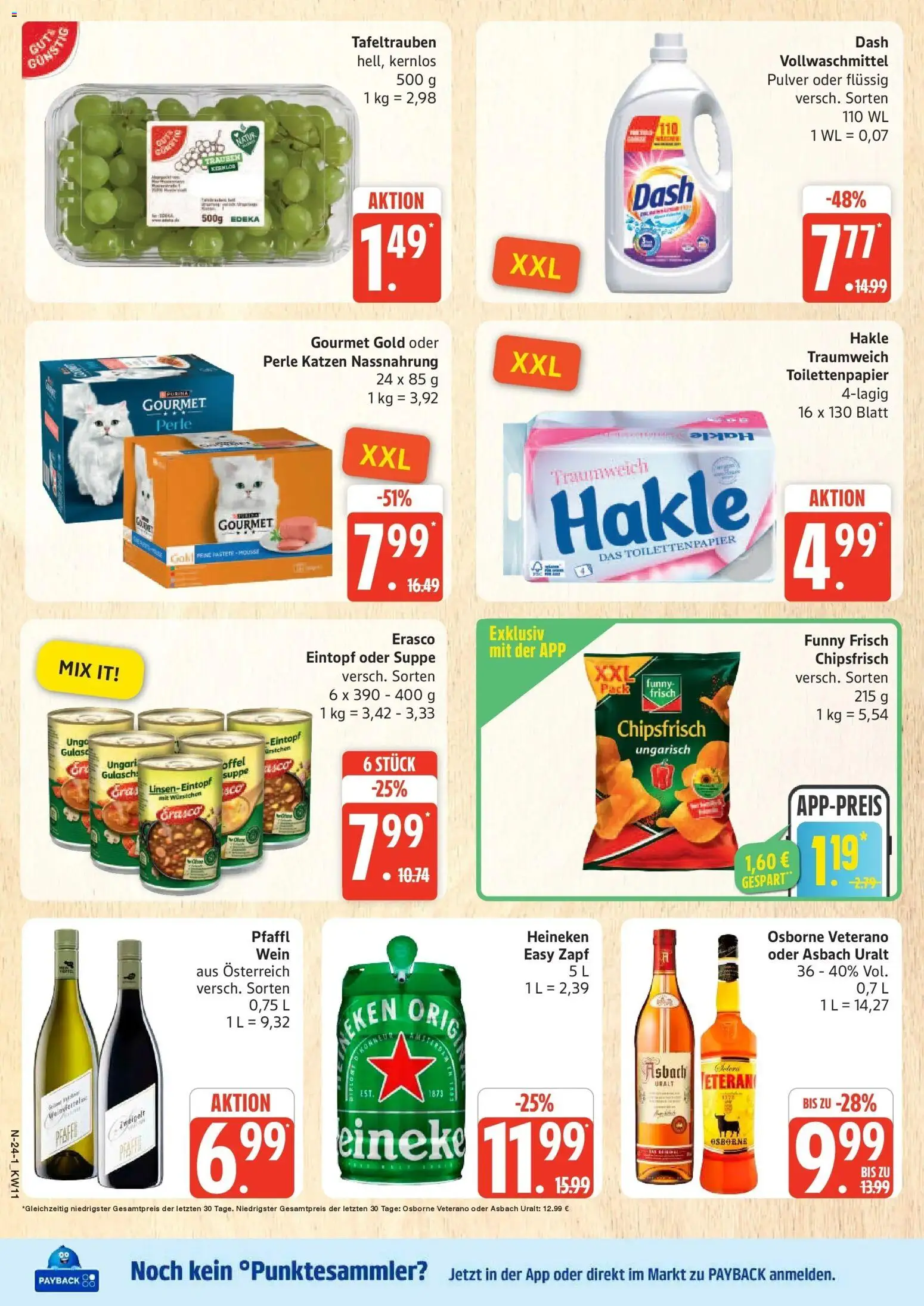 Marktkauf Prospekt Cuxhaven – gültig ab 09.03.2026 | Seite: 24 | Produkte: Osborne, Funny frisch, Erasco, Asbach