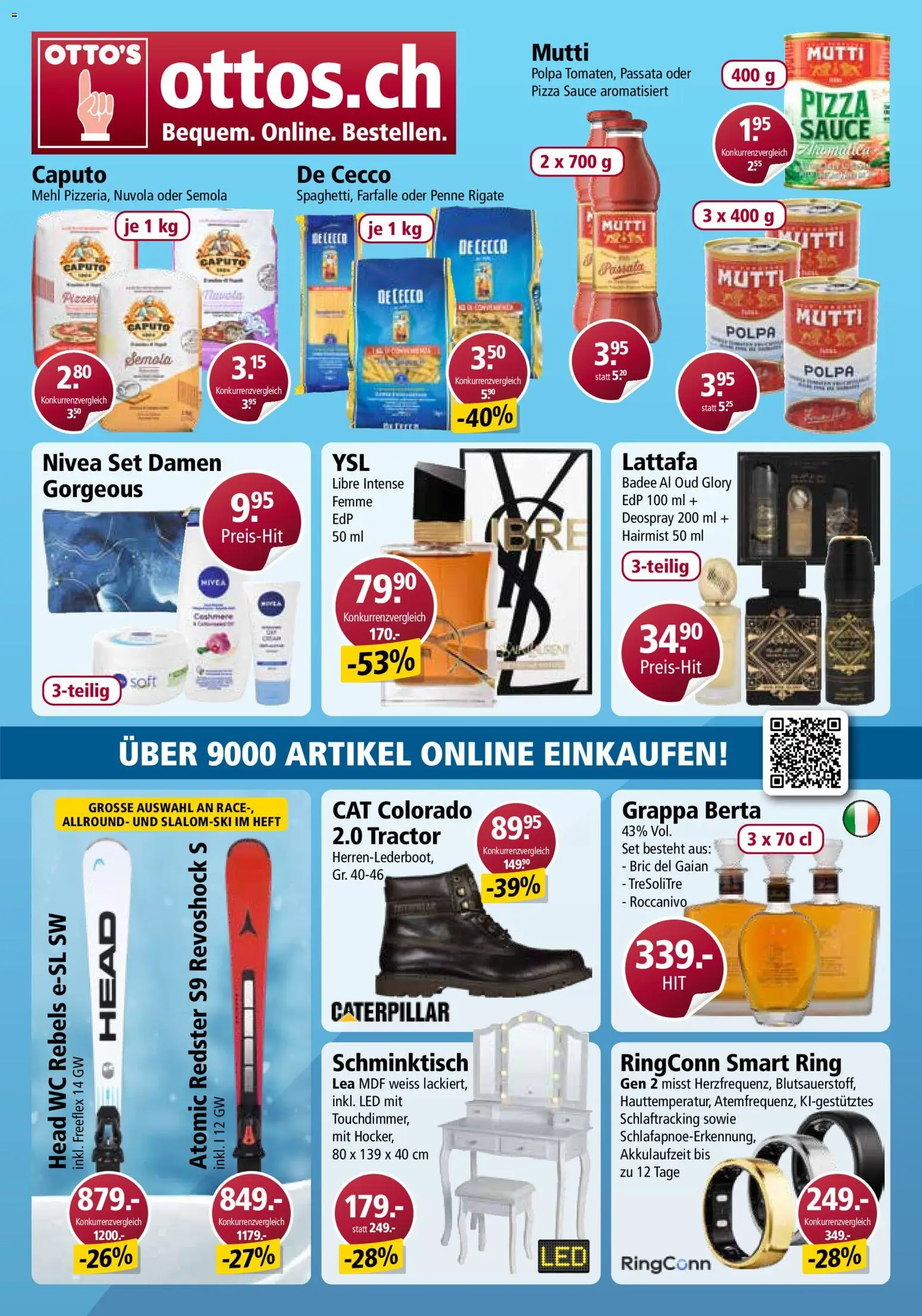 Otto's Aktionen Online – gültig ab 22.11.2025 | Seite: 40 | Produkte: Mehl, Pizza, Deospray, Schminktisch
