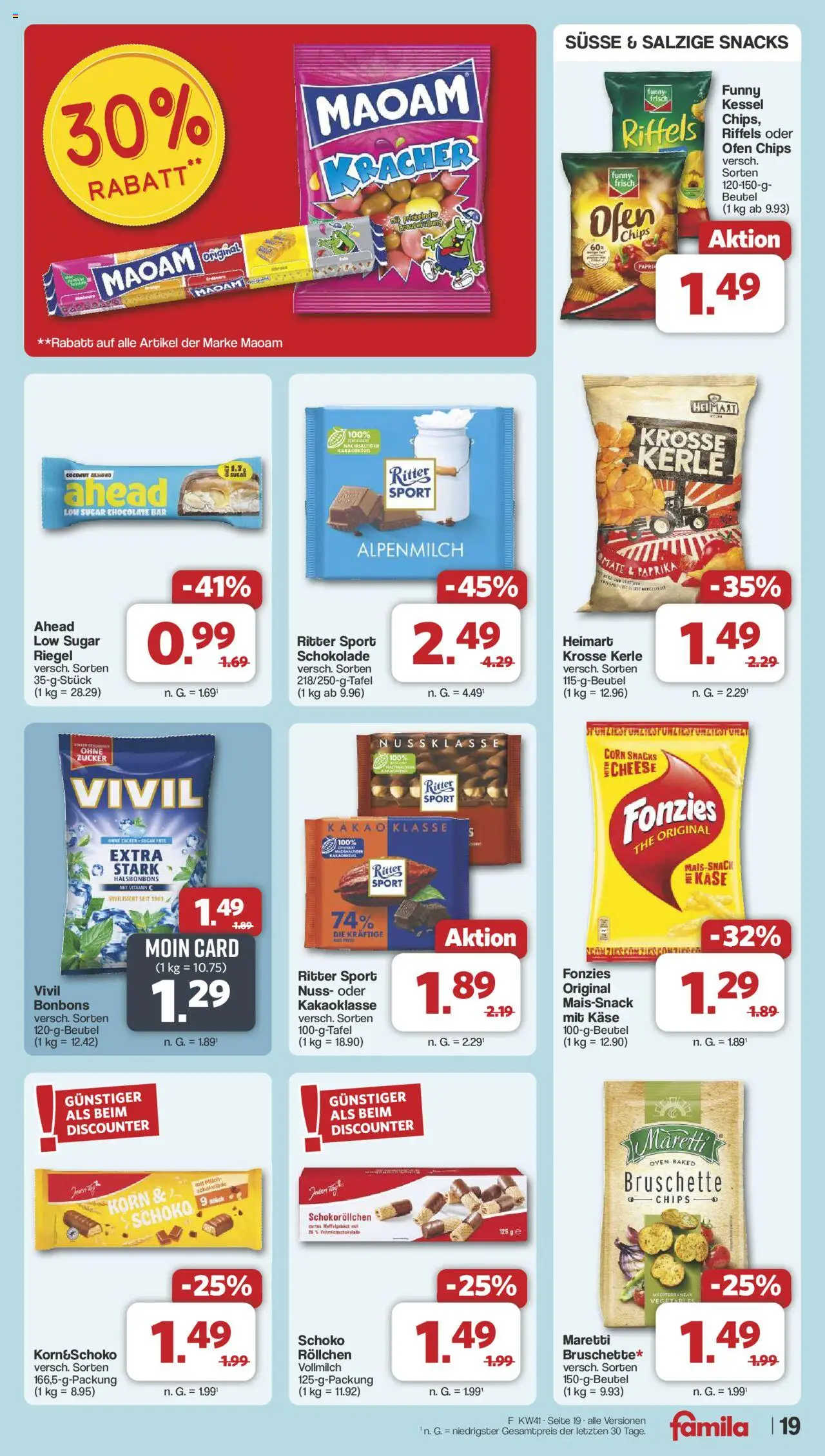 Famila Nordwest Prospekt 	 – gültig ab 06.10.2025 | Seite: 20 | Produkte: Ofen, Milch, Ritter sport, Zucker