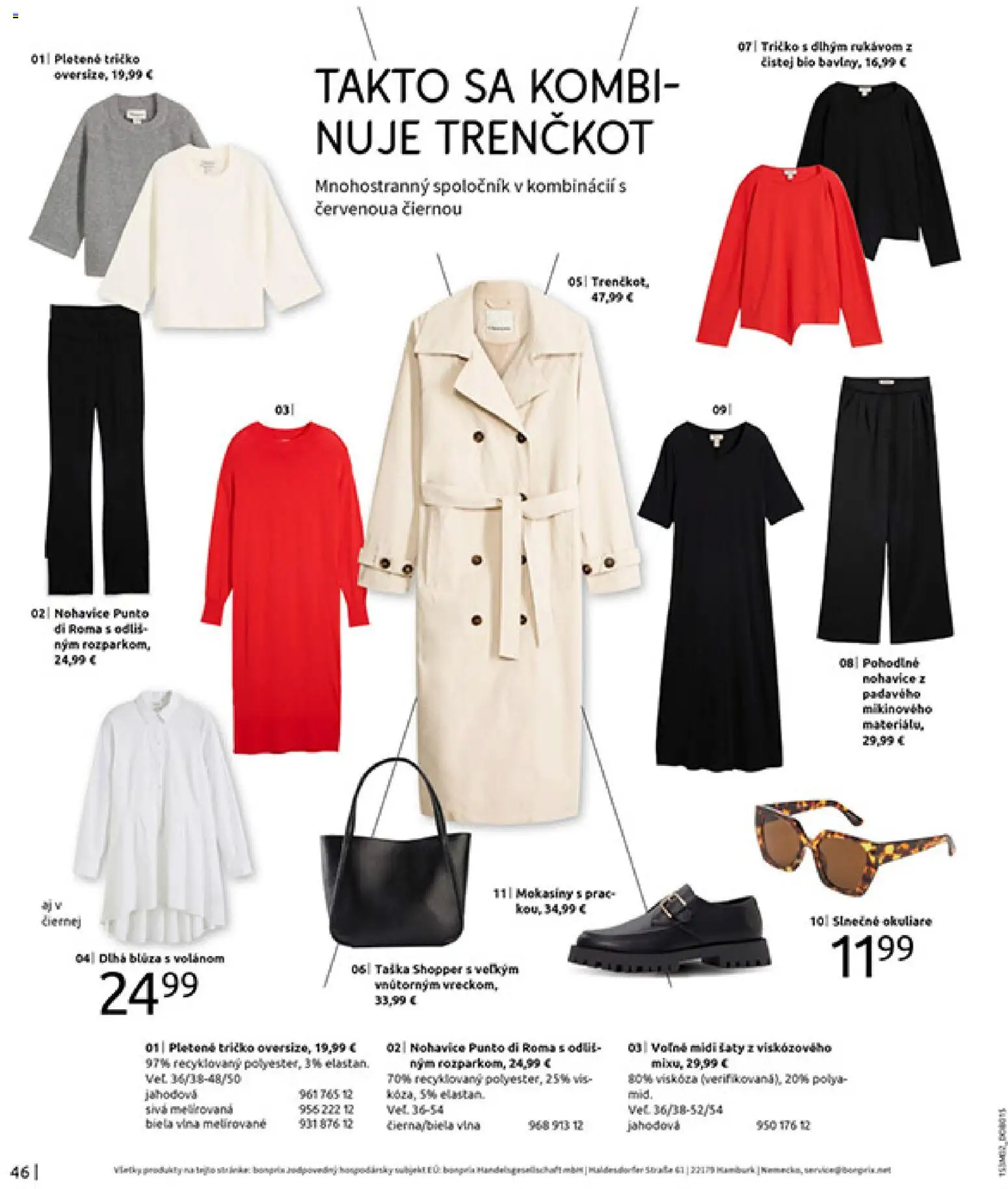 Nové Bonprix akcie – leták je platný od 20.02.2026 | Strana: 48 | Produkty: Tričko, Nohavice, Mokasíny, Okuliare