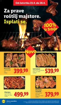 Lidl katalog - pregled Lidl kataloga - važi od 23.04.2026 | Strana: 20 | Proizvode: Pileći batak, Roštilj