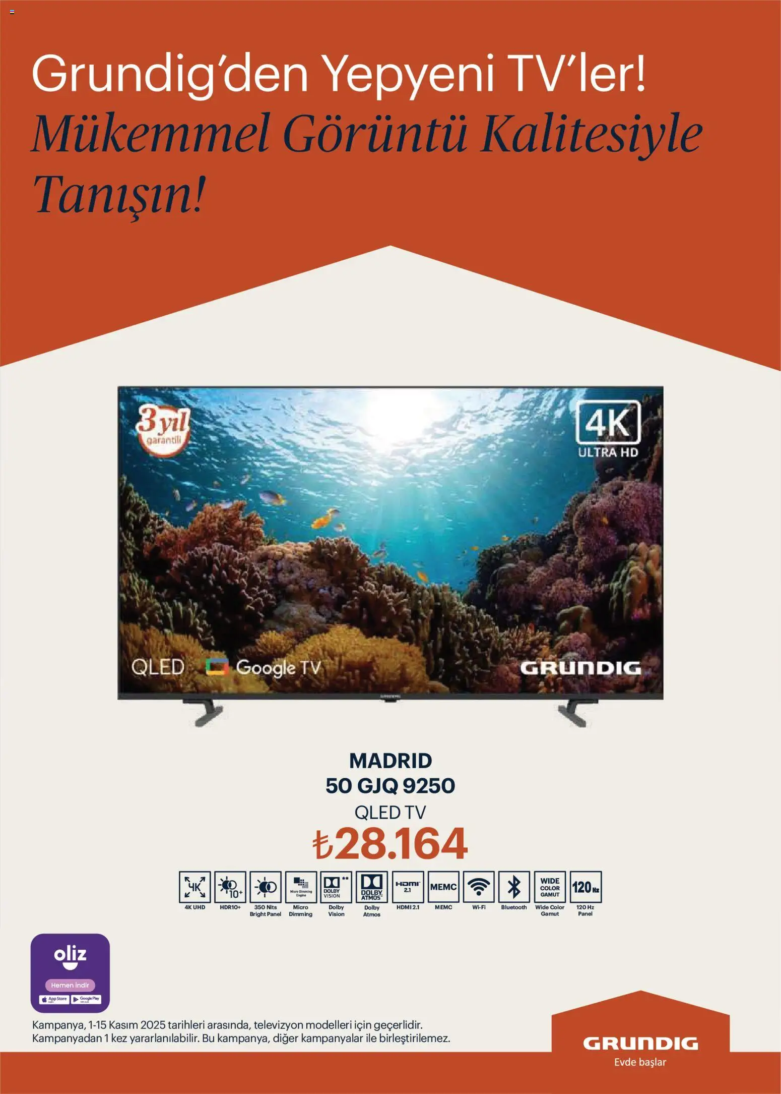 Arçelik Katalog - 01.11.2025 tarihinden itibaren geçerlidir | Sayfa: 102 | Ürünler: TV, Televizyon