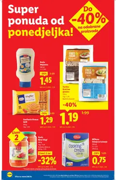 Kania Majoneza, 500 ml, 1 l = 2.90 - Pregled kataloga iz trgovine Lidl, vrijedi od 03.11.2025 | Stranica: 2