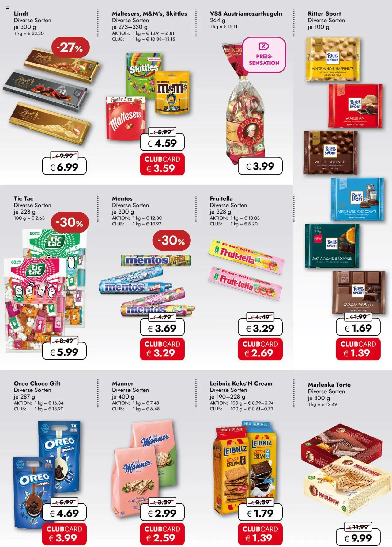 Travel Free  Aktionsangebote - gültig ab dem 25.07.2025 | Seite: 5 | Produkte: Ritter sport, Lindt