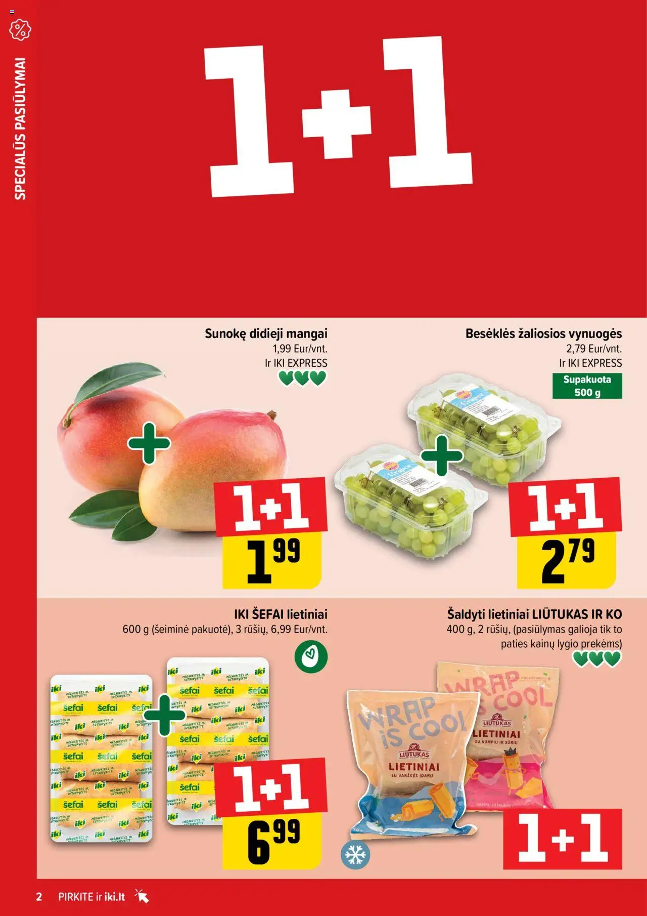 IKI akcijos nuo 08.09.2025 | Puslapis: 2 | Prekių: Vynuogės
