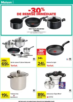 Carrefour - Prévisualisation de Carrefour catalogue semaine 44 valide à partir de 28.10.2025 | Page: 64 | Produits: Poêle, Autocuiseur, Tefal