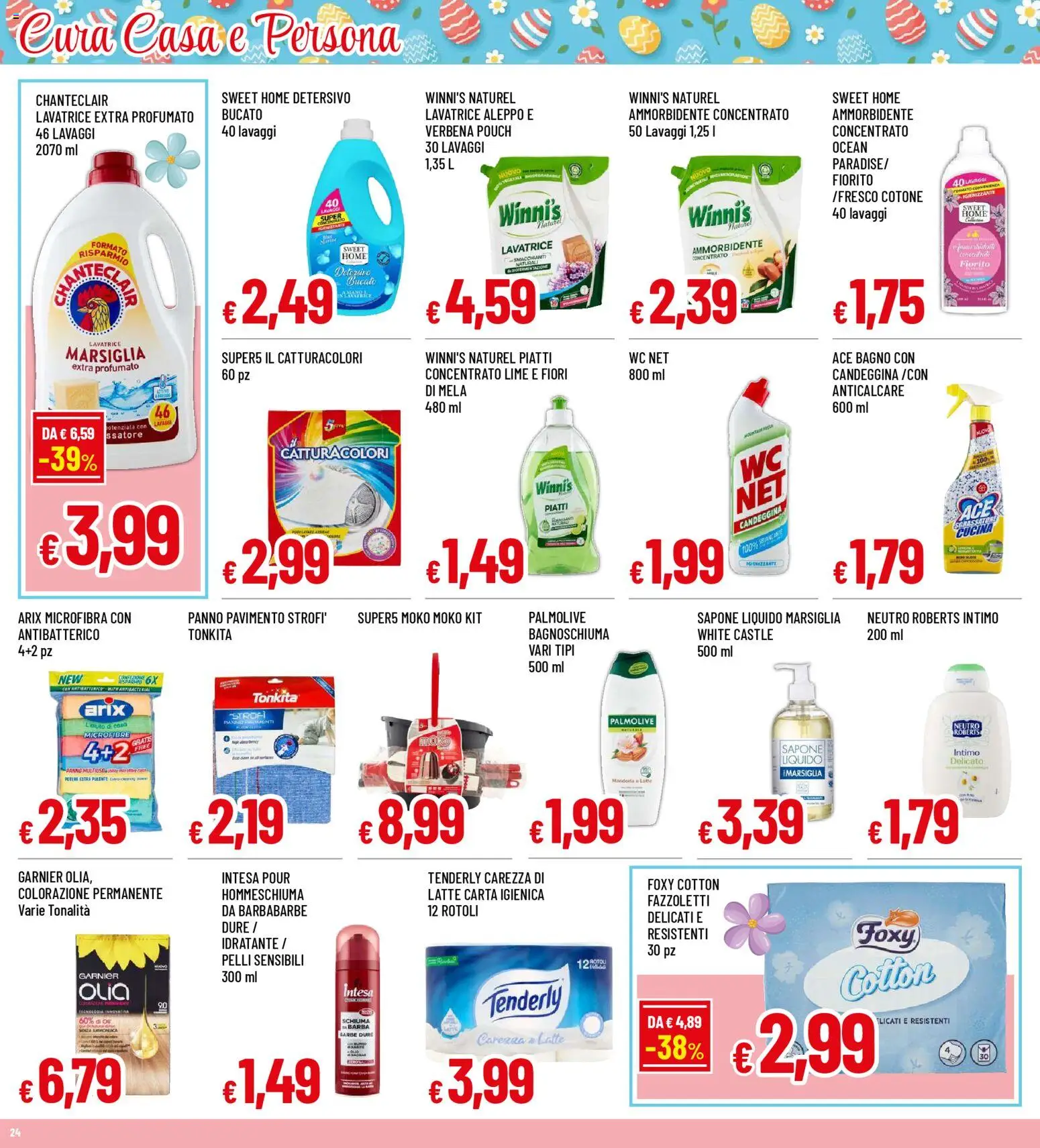 Volantino Galassia del 23.03.2026 | Pagina: 24 | Prodotti: Ammorbidente, Candeggina, Pavimento, Lavatrice