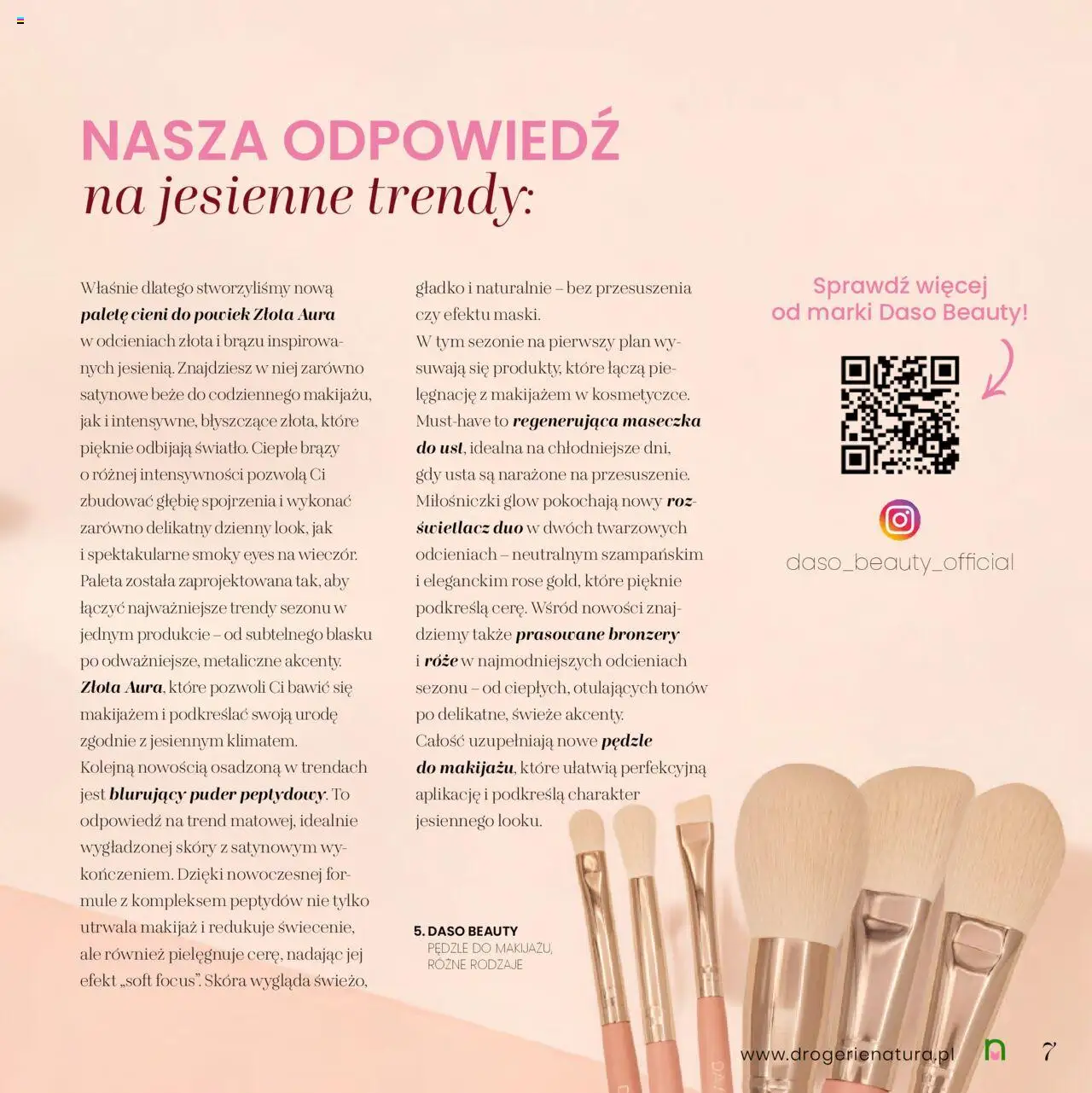 Drogerie Natura Gazetka - Jesienne Inspiracje od 01.10.2025 | Strona: 7 | Produkty: Mule, Puder, Bronzer, Rozświetlacz