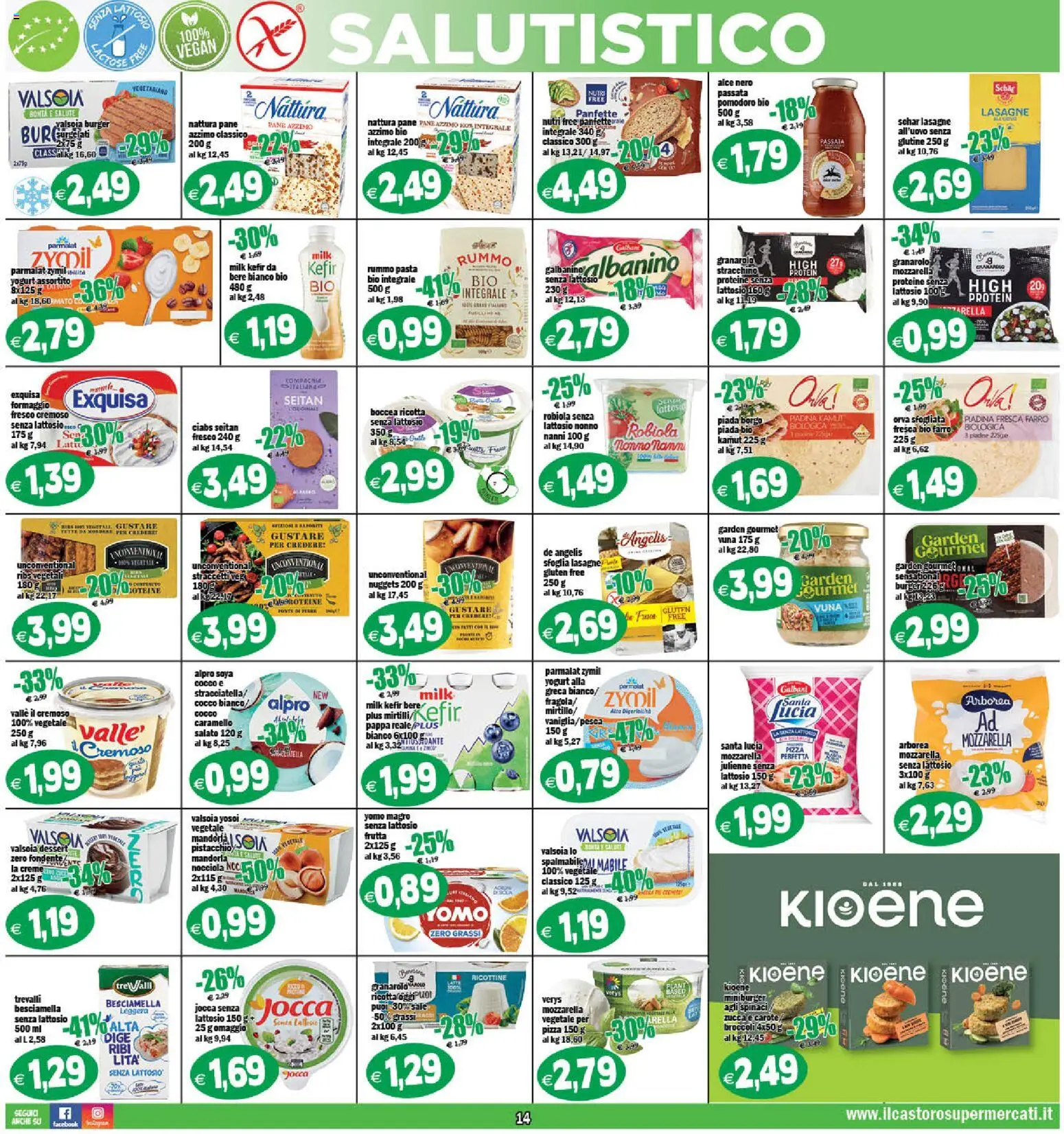 Volantino Il Castoro del 27.03.2026 | Pagina: 14 | Prodotti: Pizza, Frutta, Formaggio, Piadina