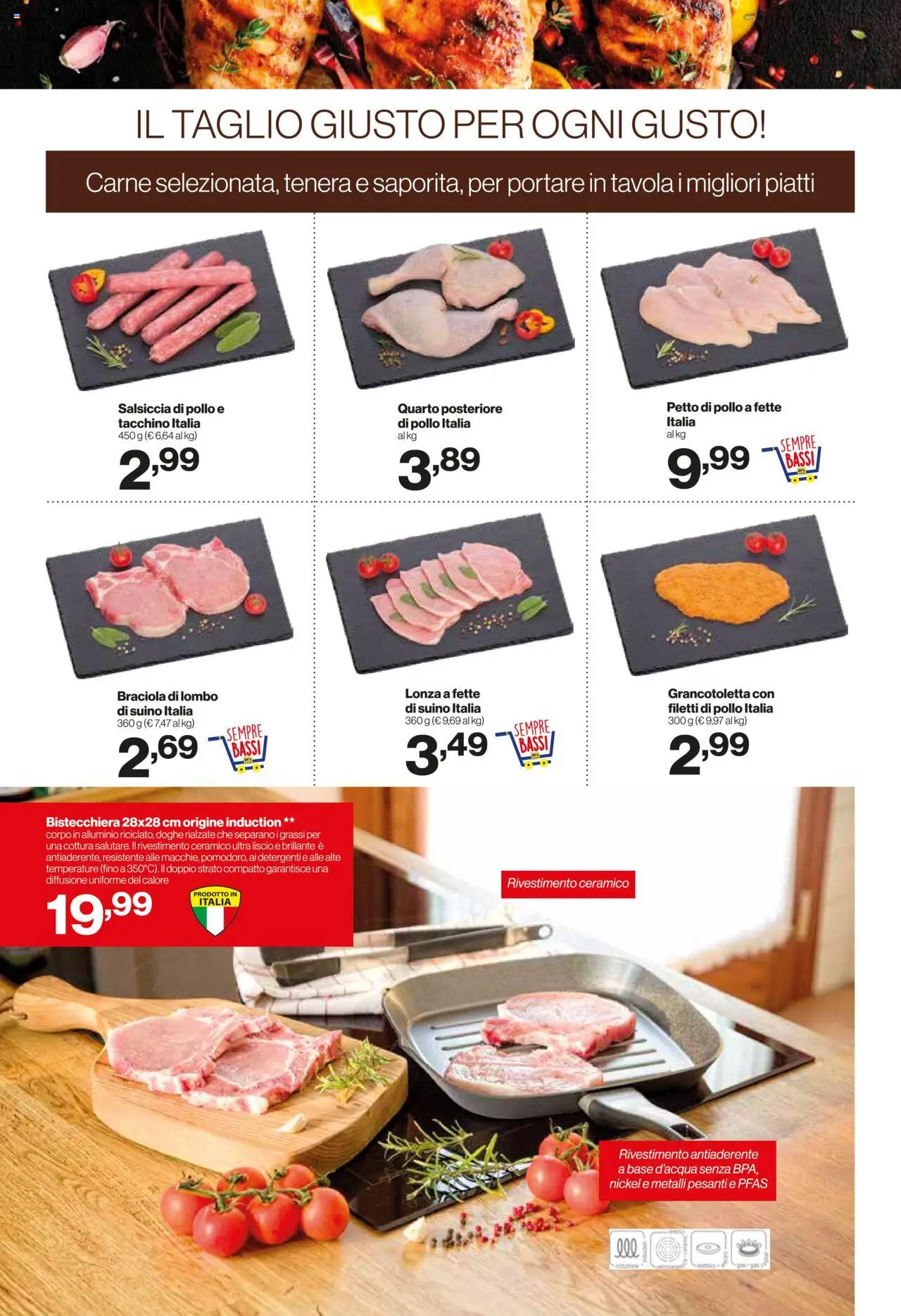 Volantino IN's del 13.08.2025 | Pagina: 11 | Prodotti: Pollo, Bistecchiera, Tacchino, Alluminio