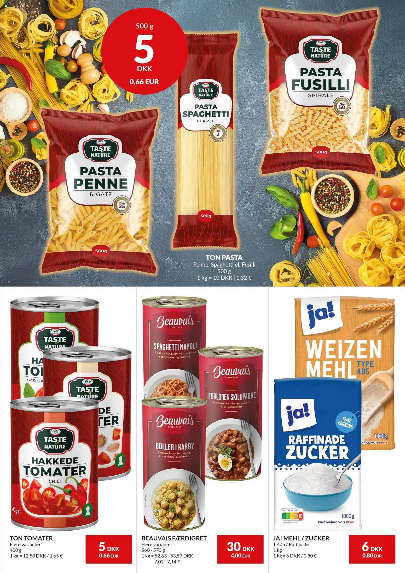 Nielsen Discount tilbudsavis – gyldig fra 13.01.2026 | Side: 5 | Produkter: Tomater, Ris, Spaghetti, Pasta