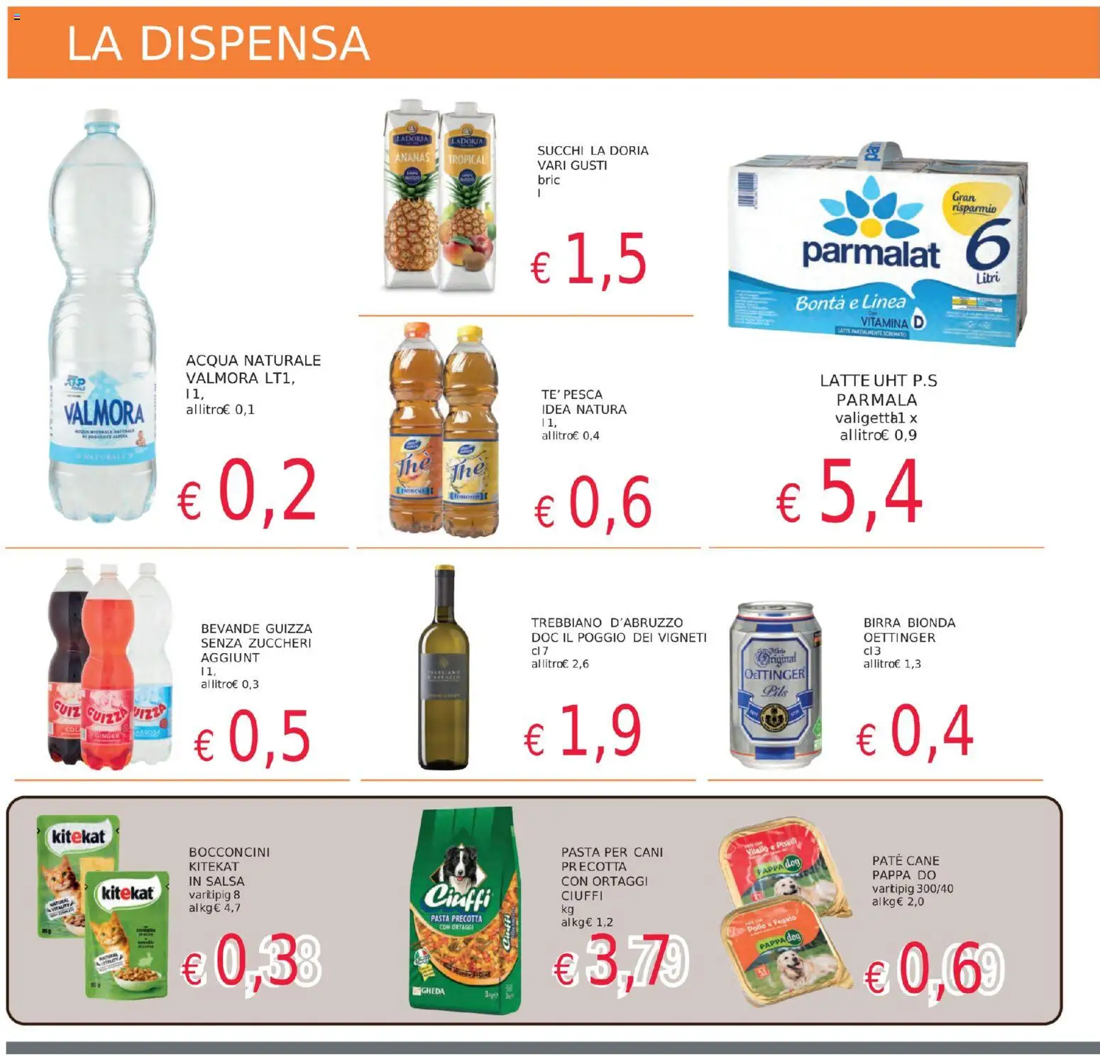 Volantino Coal del 05.11.2025 | Pagina: 10 | Prodotti: Paté, Acqua, Pasta, Vitello