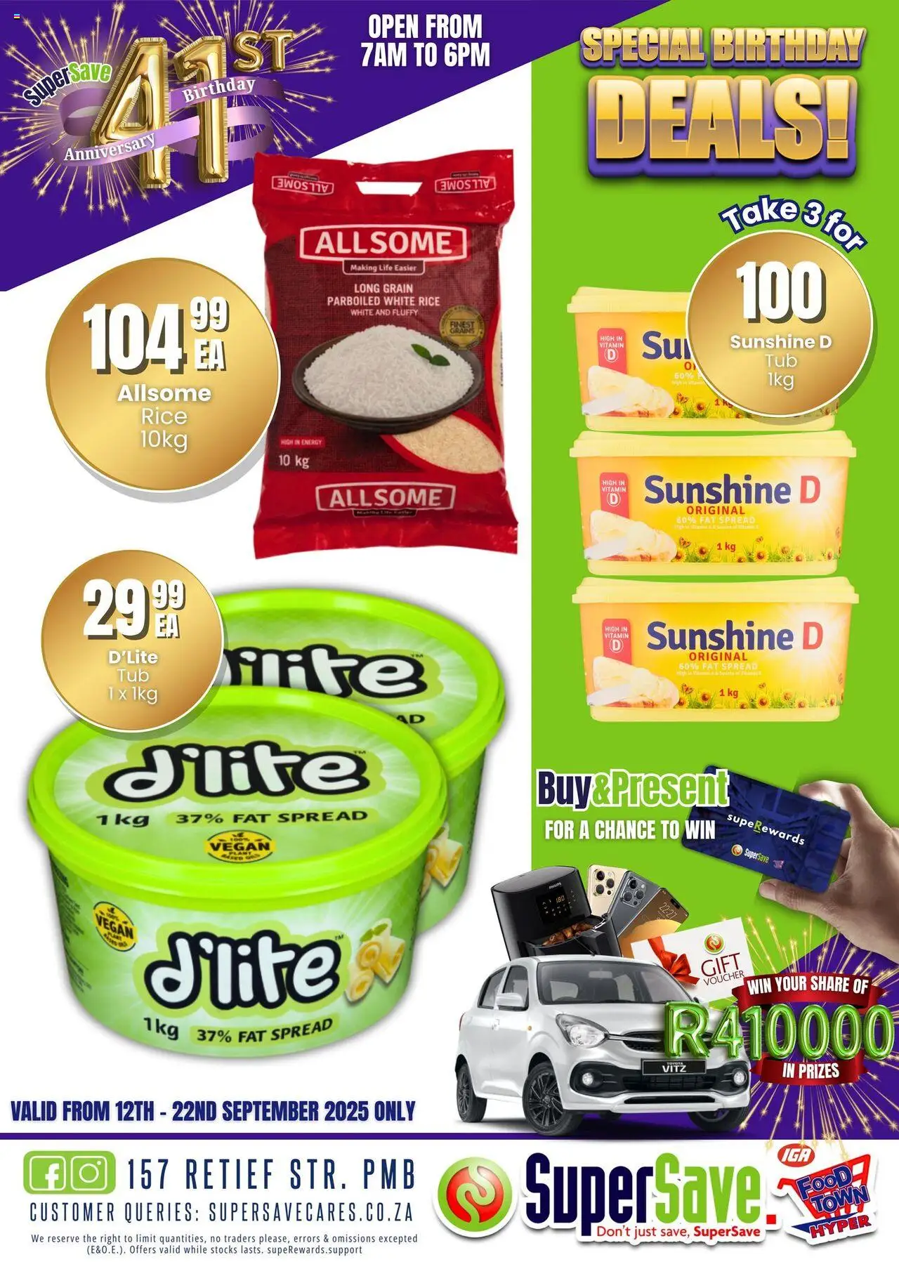New Super Save catalogue – valid from 16.09.2025 | Page: 26 | Products: Rice, Fat spread