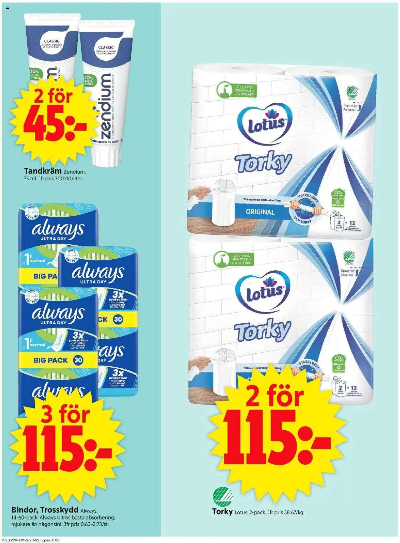 ICA Supermarket reklamblad aktuell från 25.08.2025 | Sida: 16 | Produkter: Trosskydd, Tandkräm