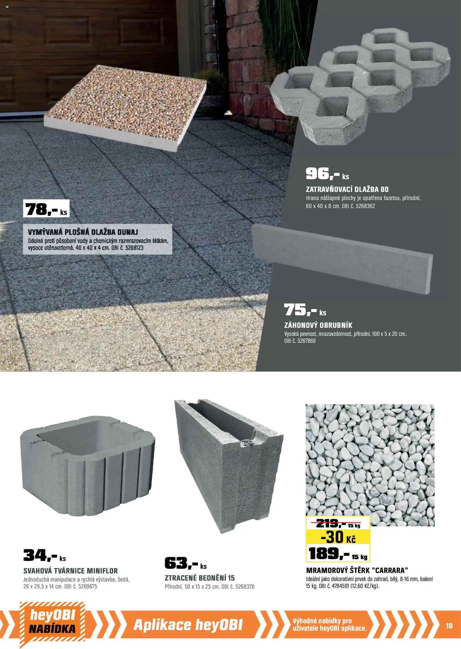 OBI leták - Bobří síla v akci od 01.03.2026 | Strana: 19 | Produkty: Dlažba