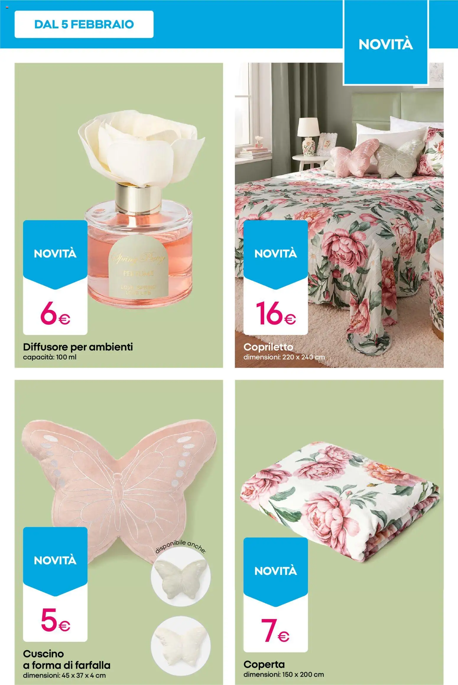 Volantino Pepco del 12.02.2026 | Pagina: 11 | Prodotti: Cuscino, Coperta, Copriletto