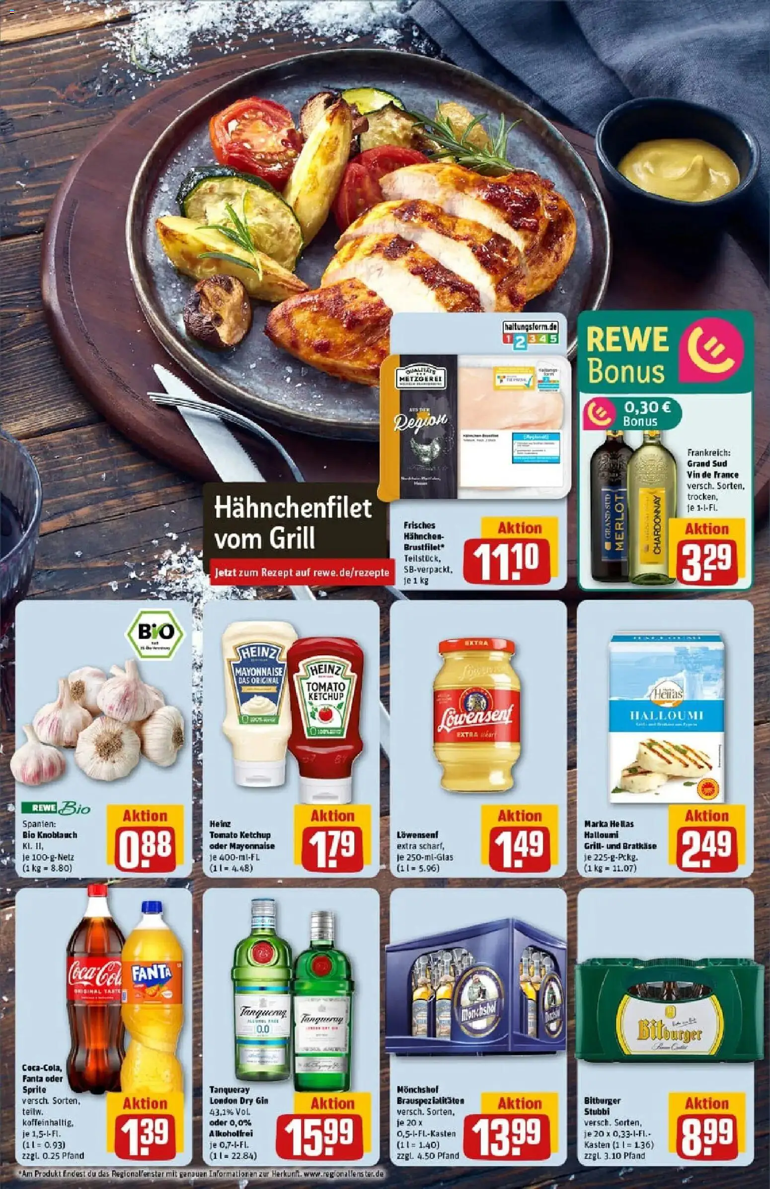 Rewe prospekt Herne	 – gültig ab 10.11.2025 | Seite: 5 | Produkte: Bitburger, Grill, Fanta, Knoblauch